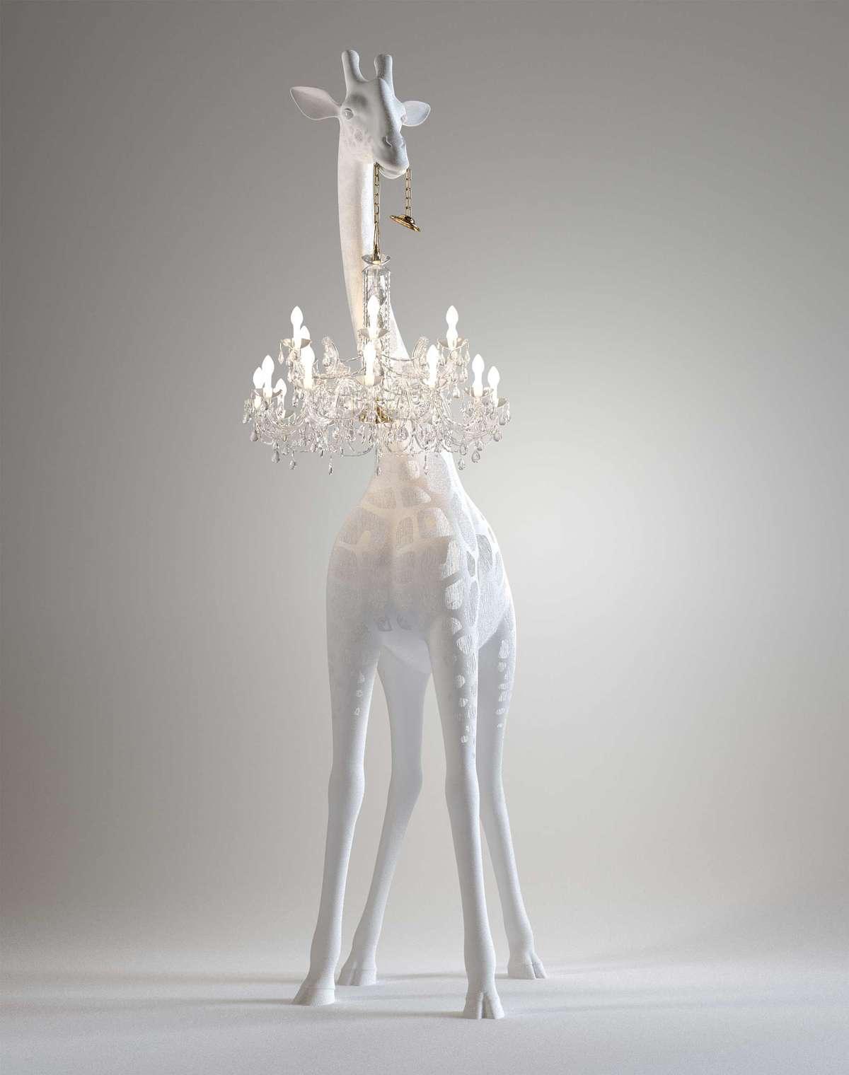 Lampa GIRAFFE IN LOVE M biała Qeeboo Eye on Design