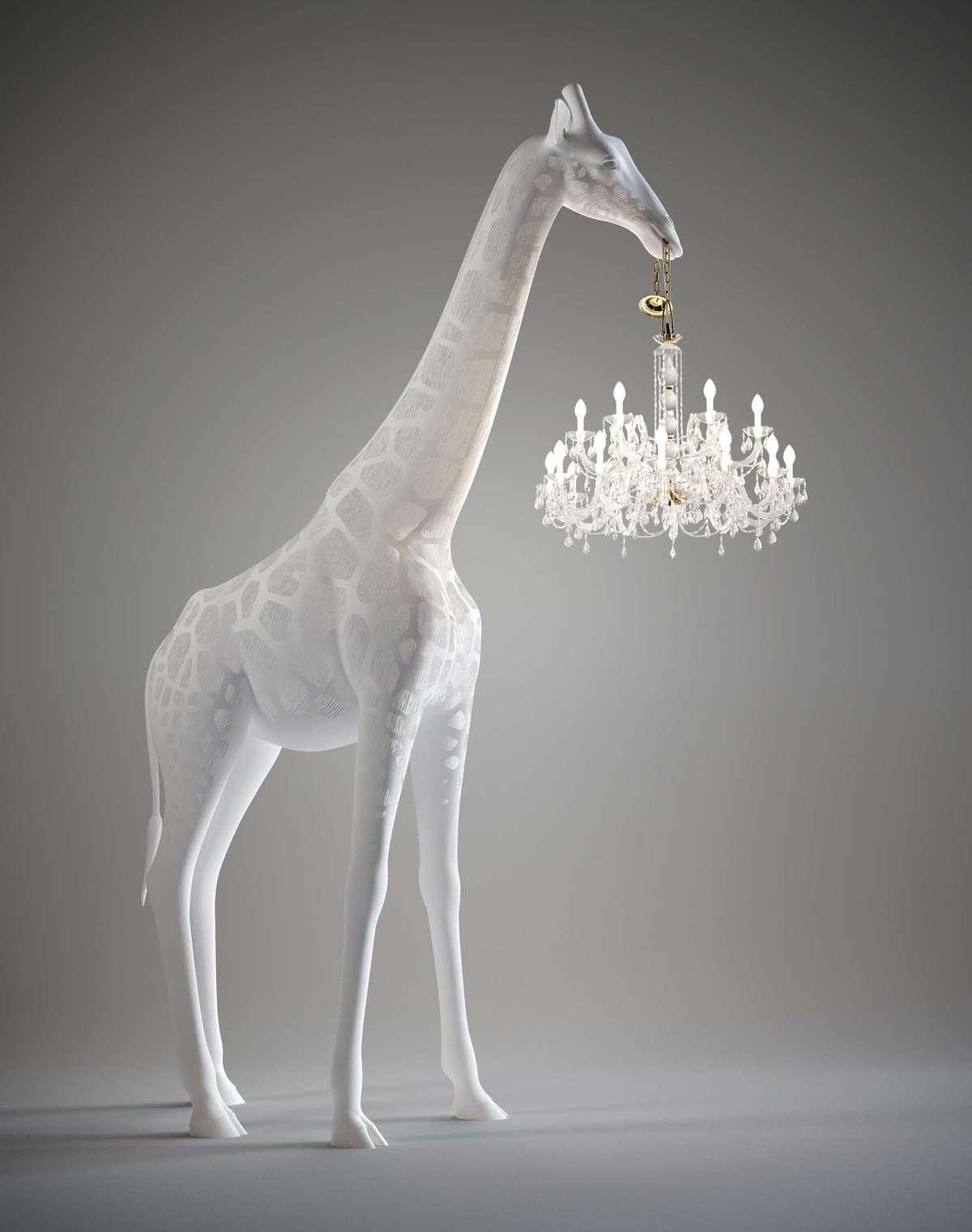 Lampa GIRAFFE IN LOVE XL biała Qeeboo Eye on Design