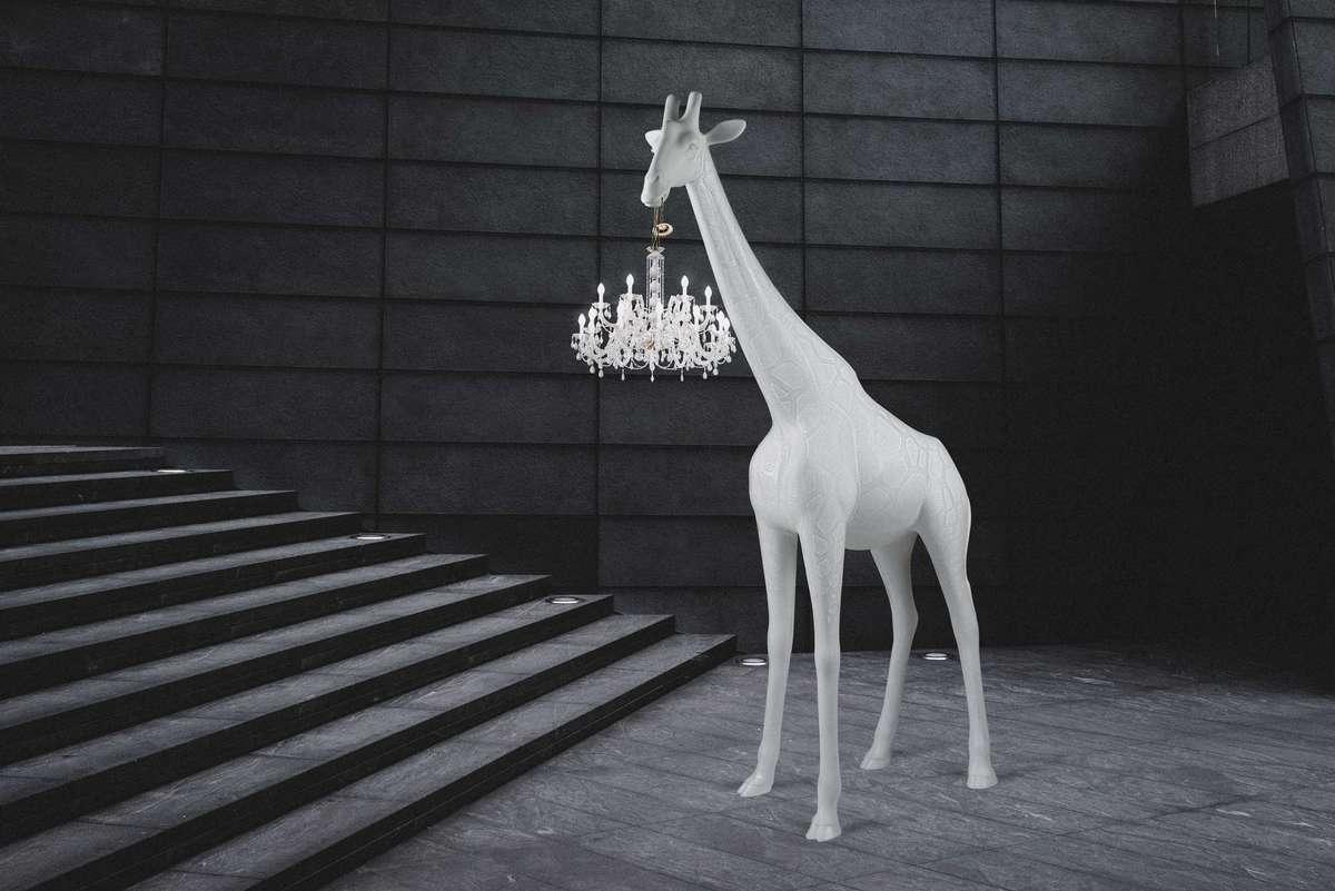 Lampa GIRAFFE IN LOVE XL biała Qeeboo Eye on Design