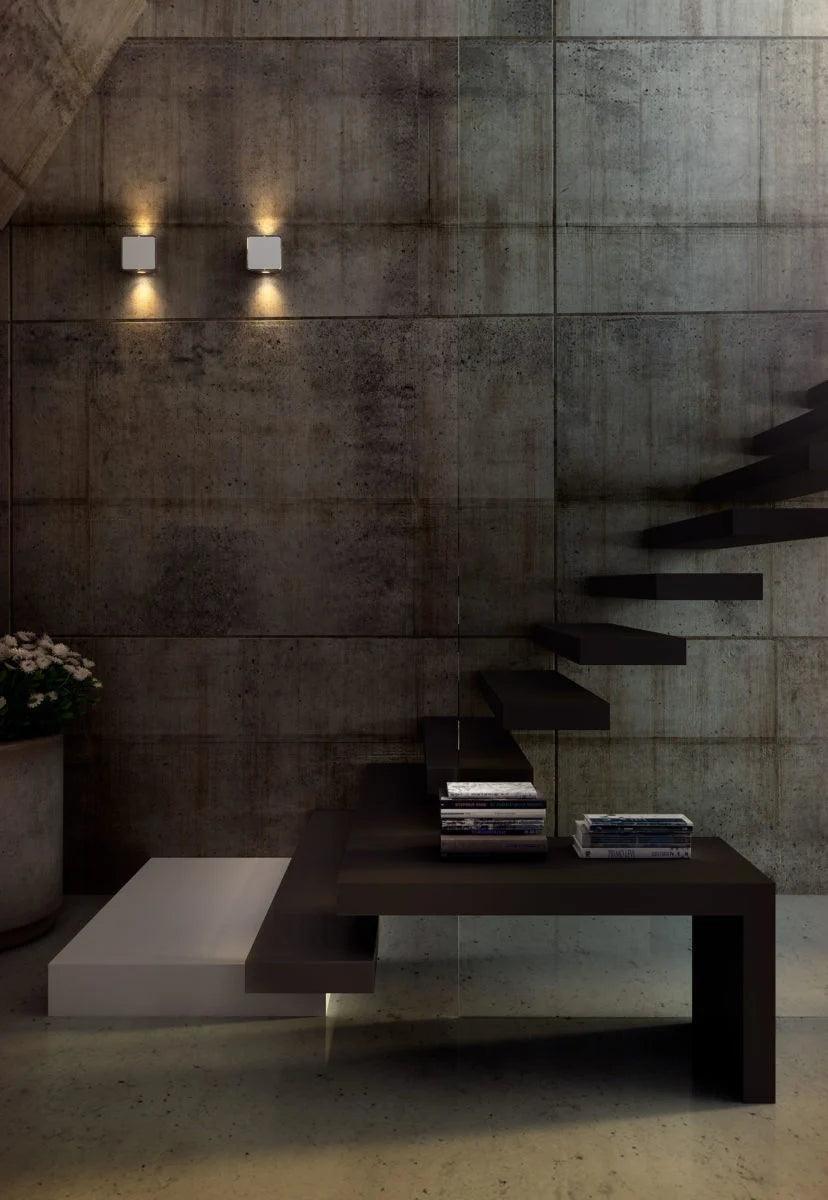 Lampa kwadratowa ścienna zewnętrzna LAB iroko Marset Eye on Design