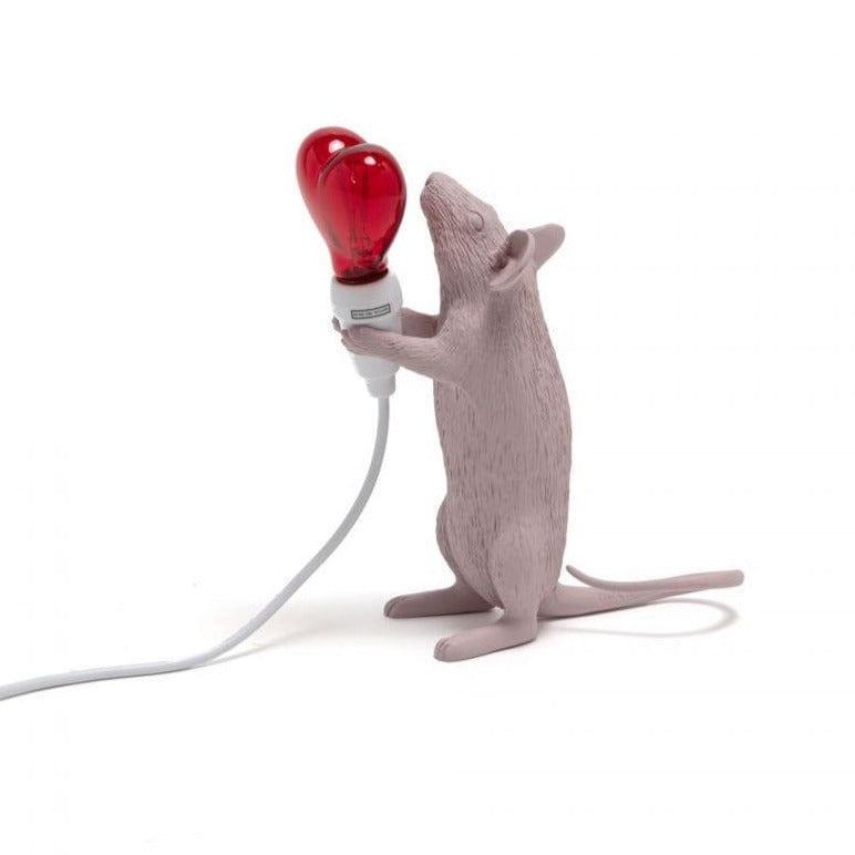 Lampa MOUSE STEP LOVE delikatny róż Seletti Eye on Design
