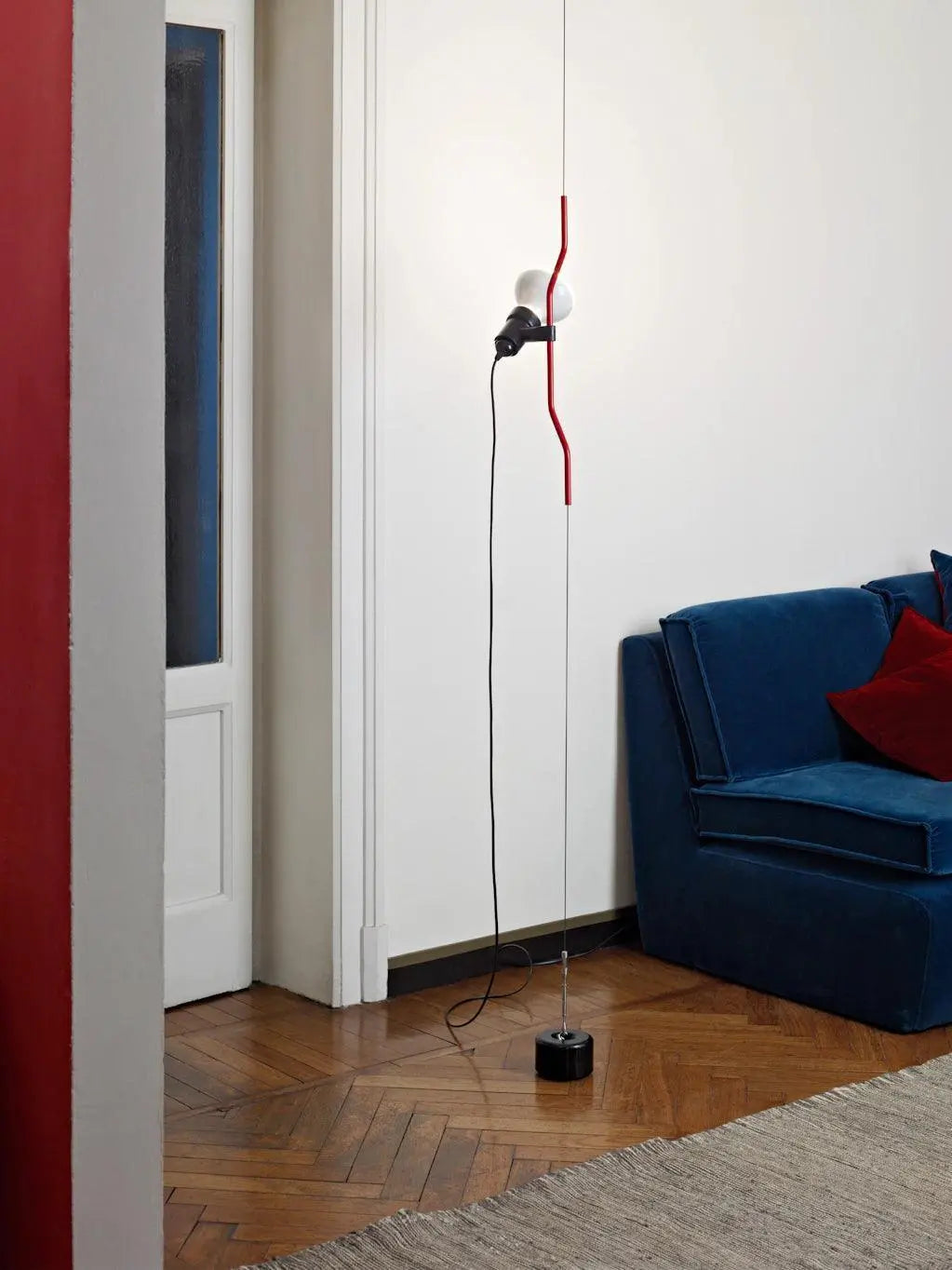 Lampa PARENTESI czerwony – styl nowoczesny