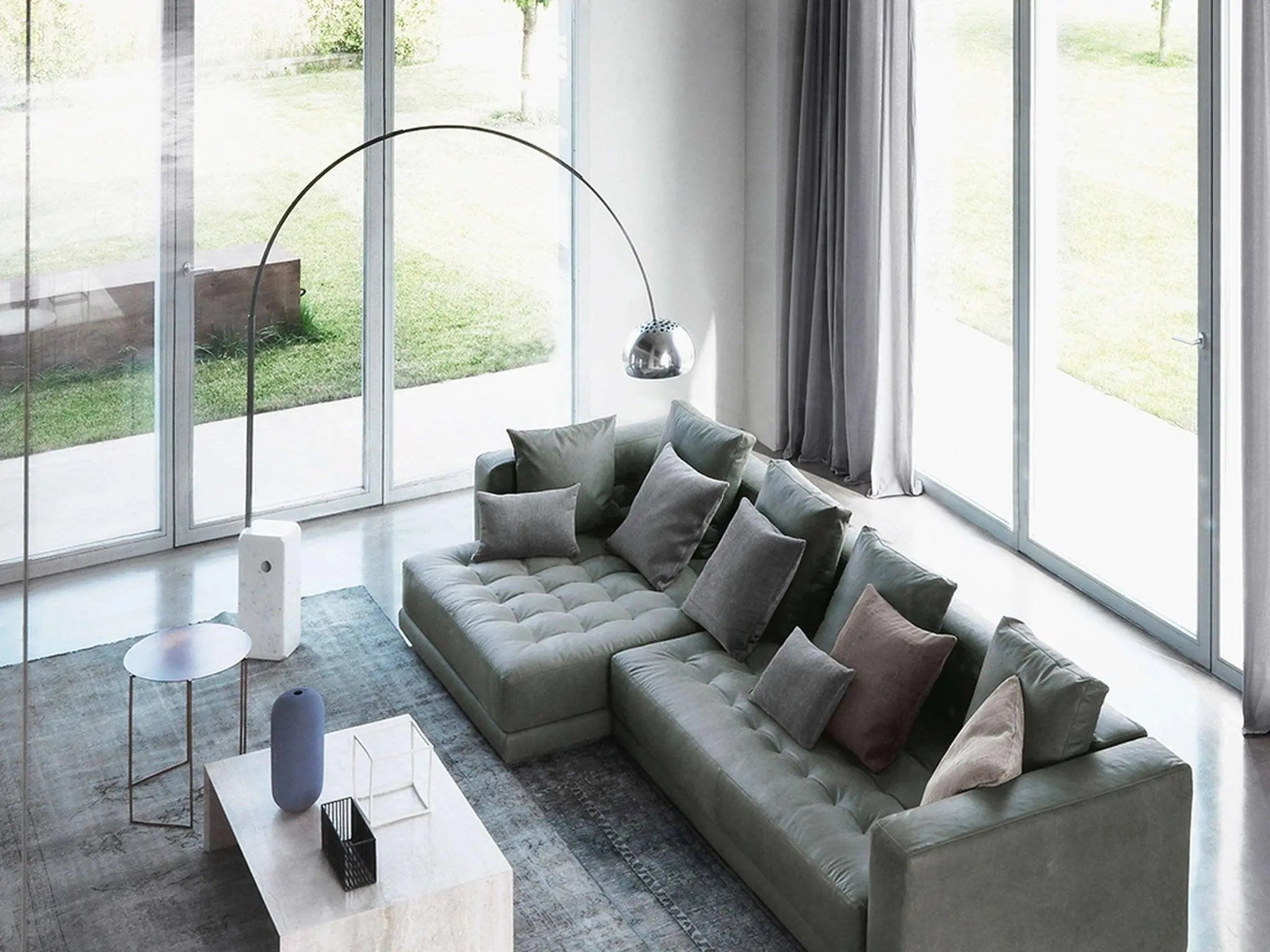 Lampa podłogowa ARCO LED marmur – Flos