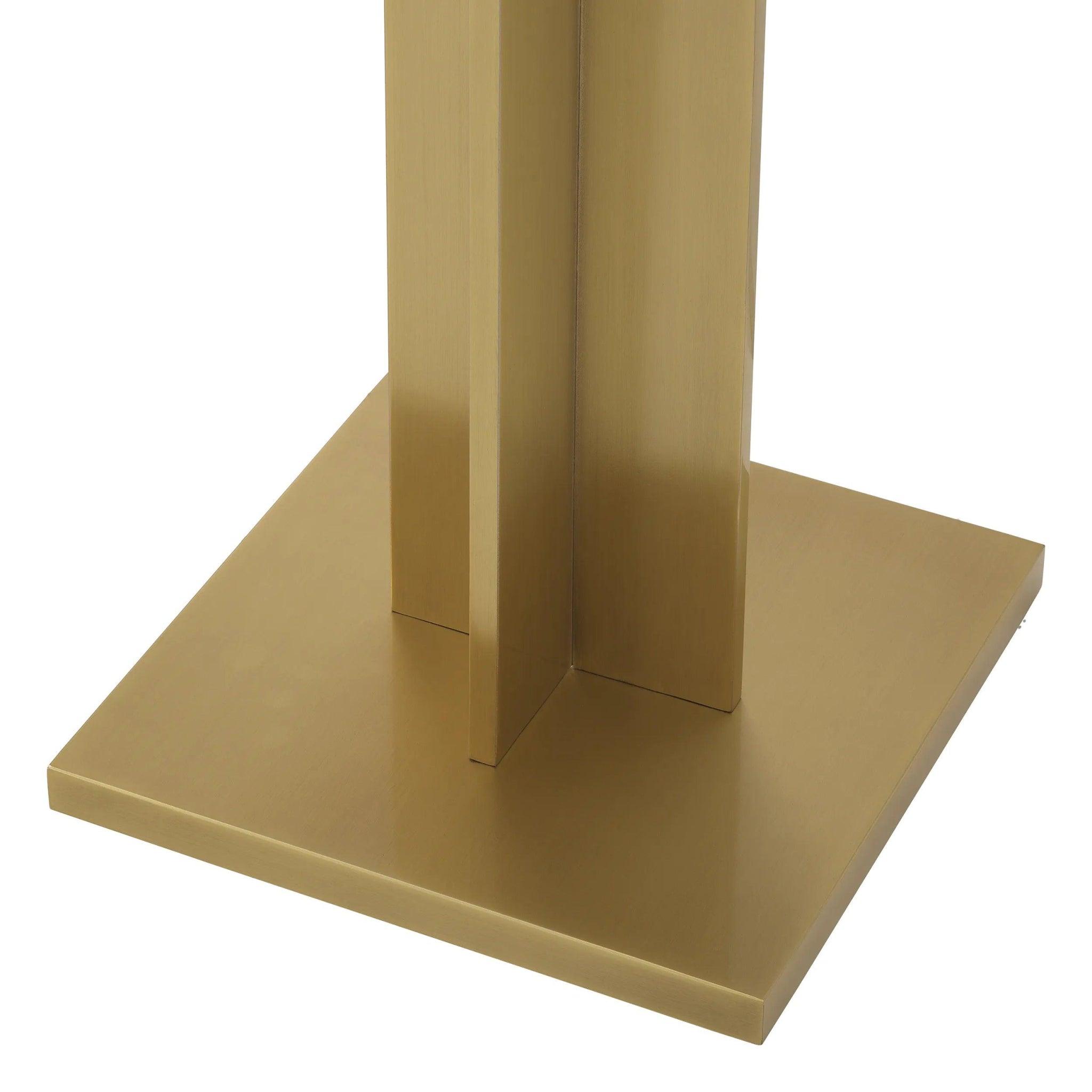 Lampa podłogowa BERKLEY mosiężny z białym kloszem Eichholtz Eye on Design