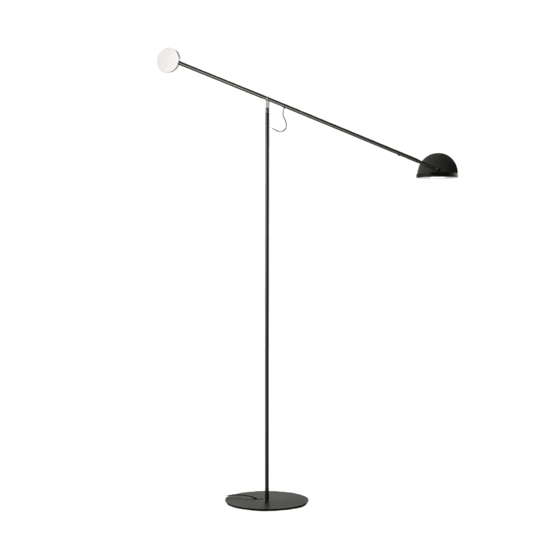 Lampa podłogowa COPERNICA grafitowy ze srebrnym wykończeniem Marset Eye on Design