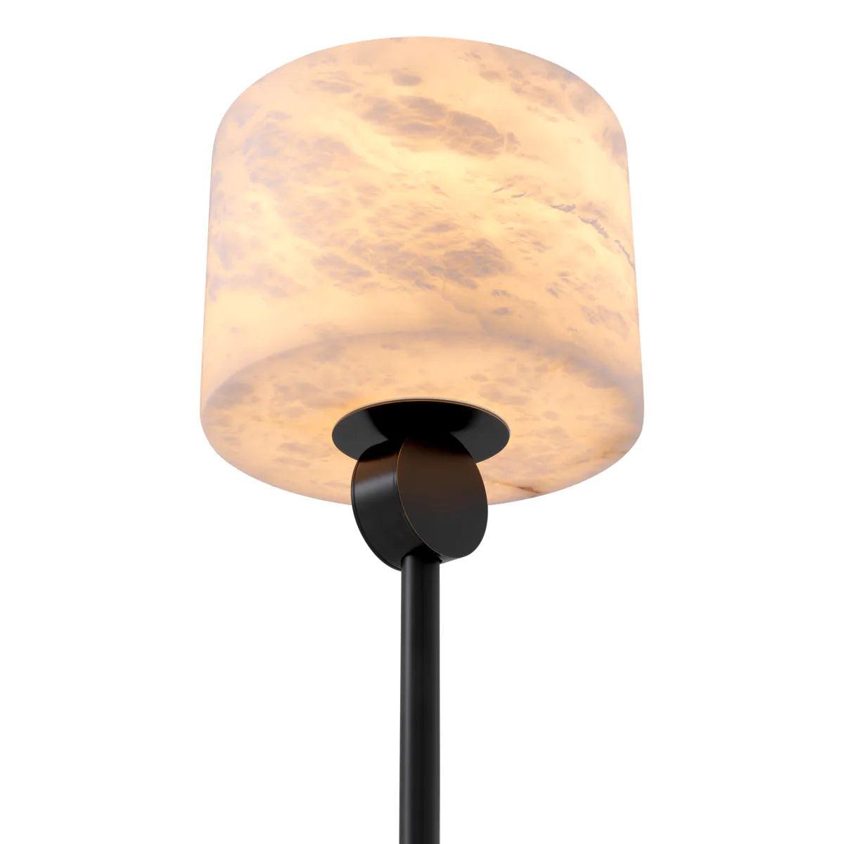 Lampa podłogowa ETRUSCAN biały z czarną podstawą Eichholtz Eye on Design