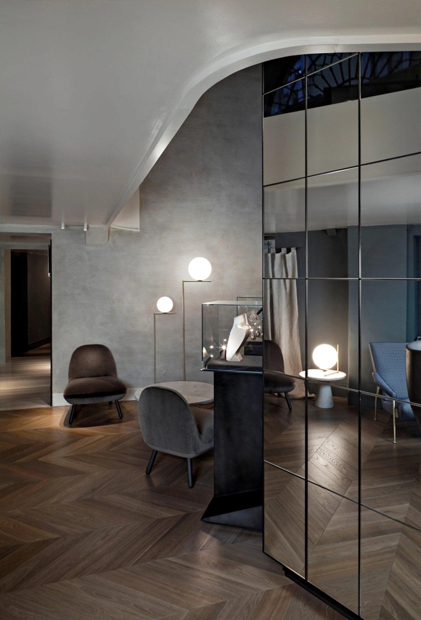 Lampa podłogowa IC LIGHTS mosiężny Flos Eye on Design