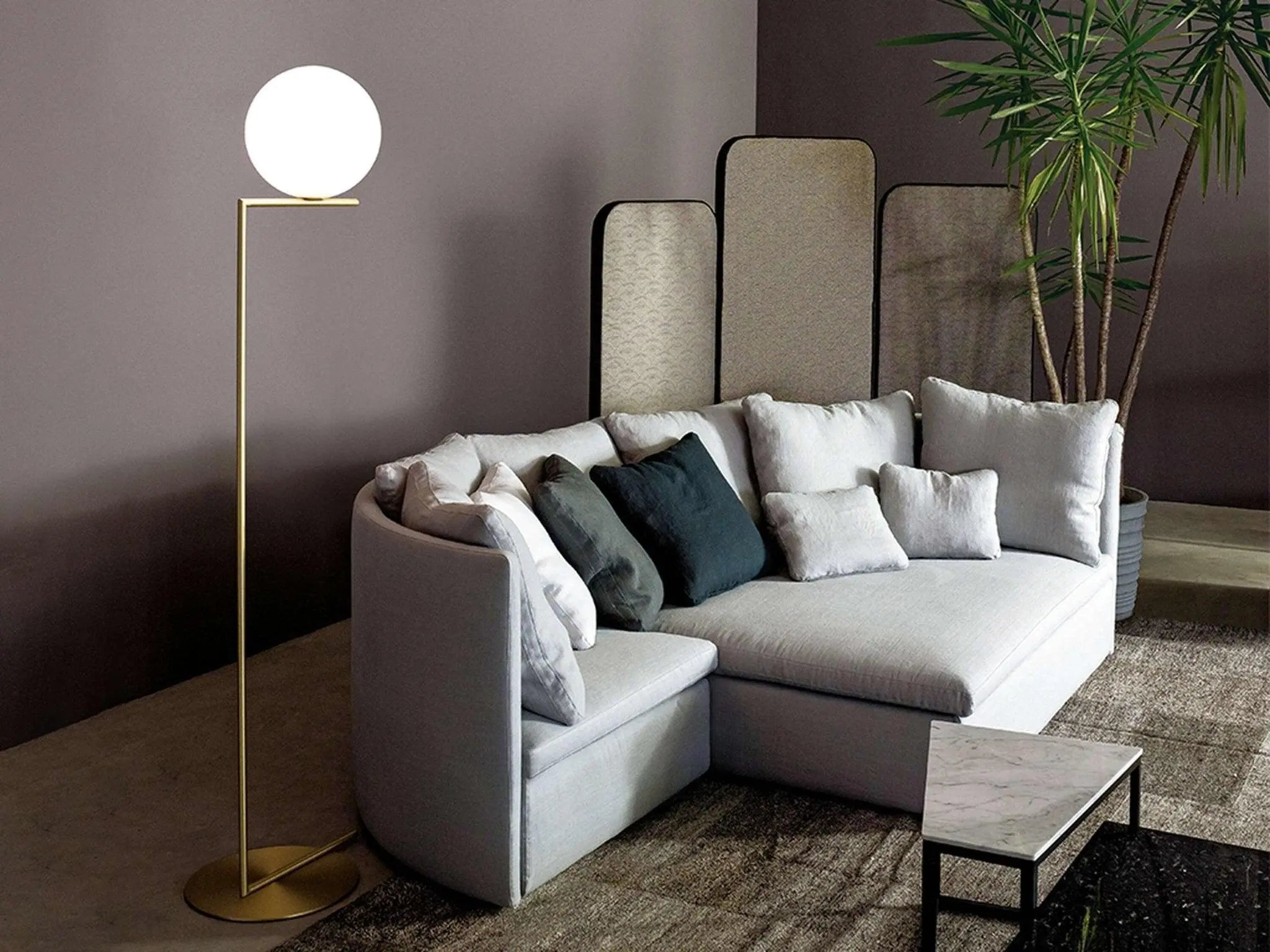 Lampa stojąca IC LIGHTS mosiężny – mosiądz