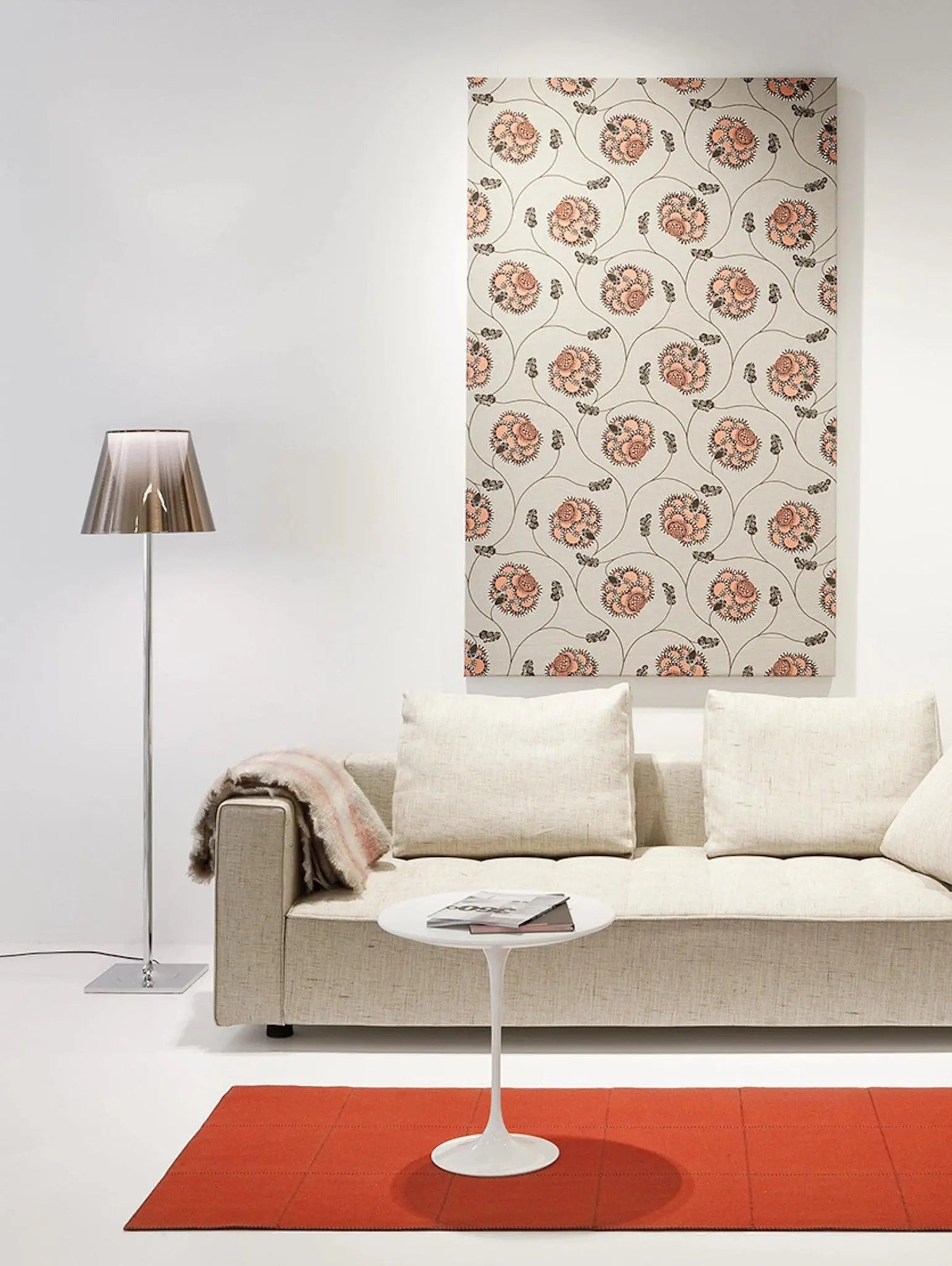 Lampa stojąca do czytania KTRIBE srebrny – Flos