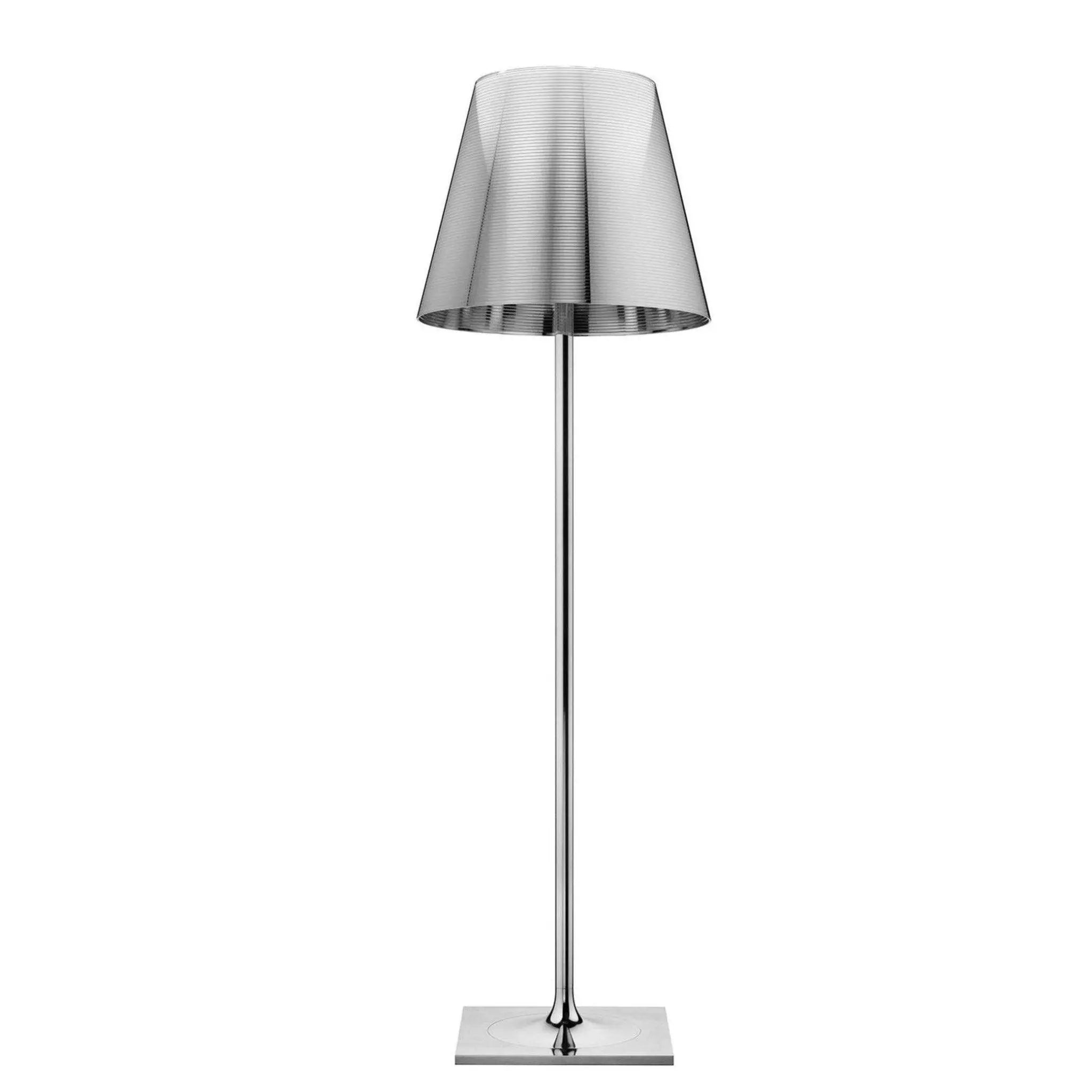 Lampa podłogowa do czytania KTRIBE srebrny – styl nowoczesny