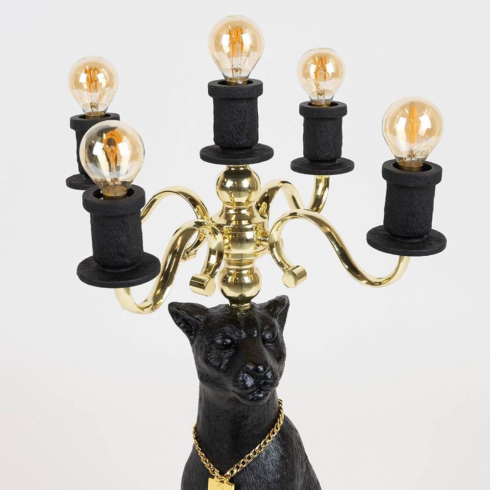 Lampa podłogowa PROUDLY CROWNED PANTHER czarny Bold Monkey Eye on Design