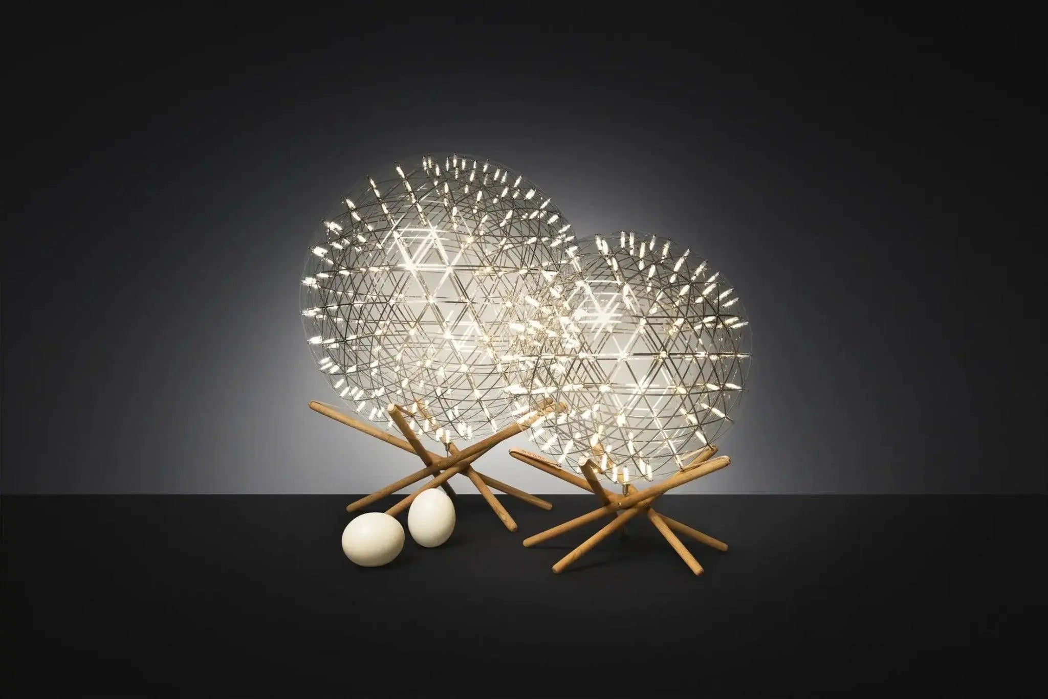 Lampa stojąca RAIMOND II TENSEGRITY stal nierdzewna – Moooi
