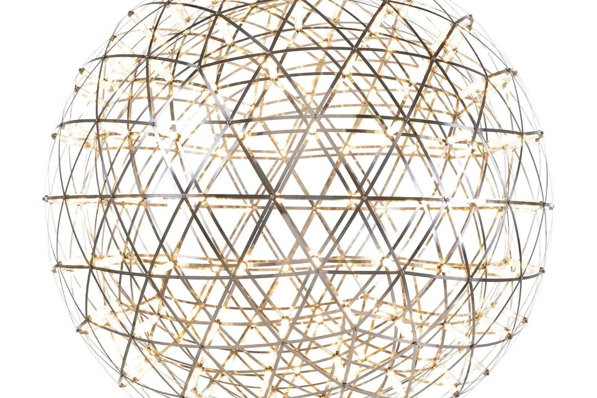 Lampa podłogowa RAIMOND II TENSEGRITY stal nierdzewna – drewno