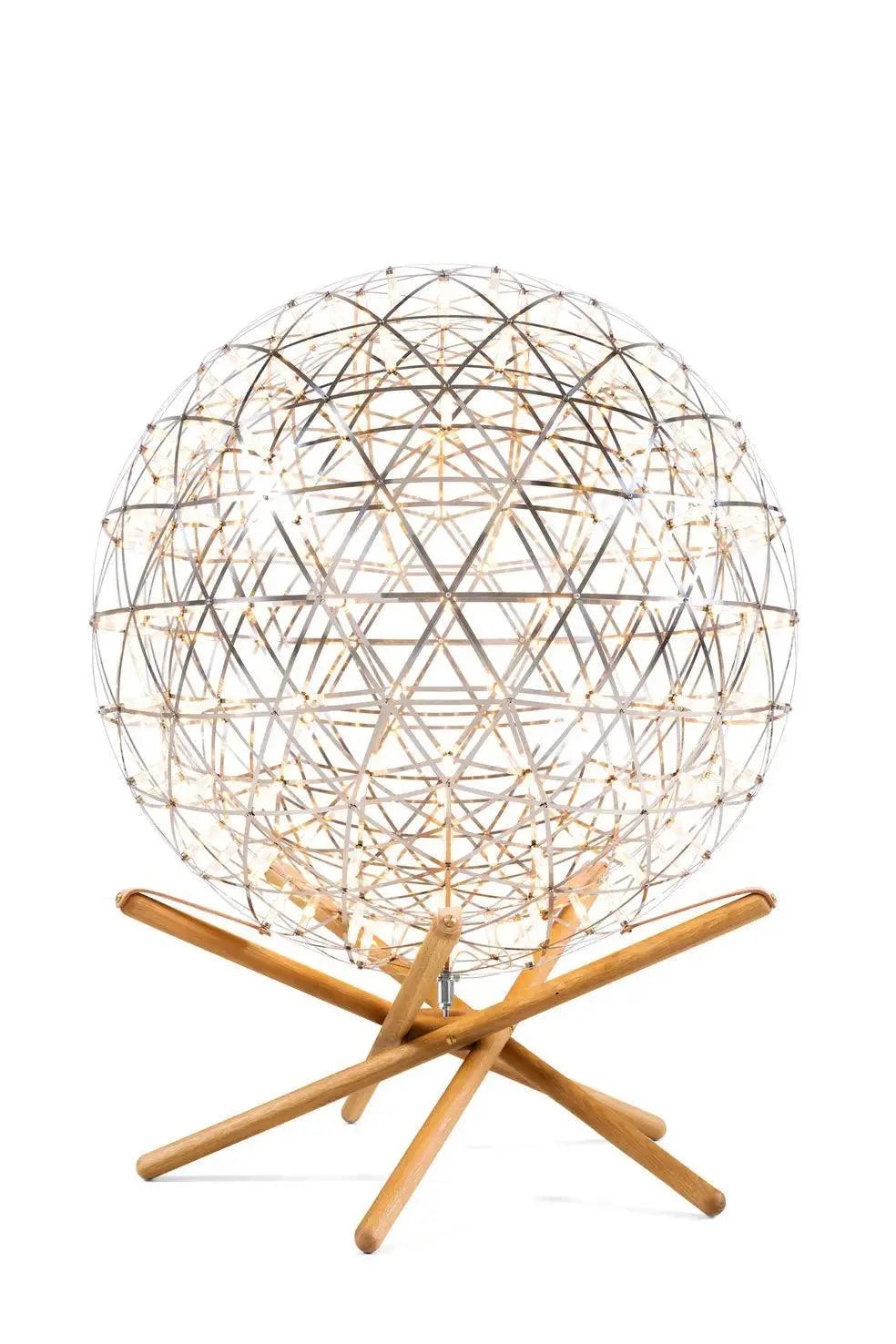 Lampa podłogowa RAIMOND II TENSEGRITY stal nierdzewna – styl nowoczesny