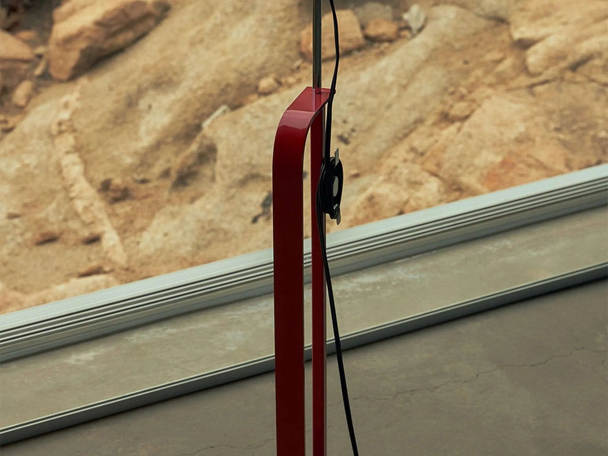 Lampa podłogowa TOIO czerwony – metal, Flos