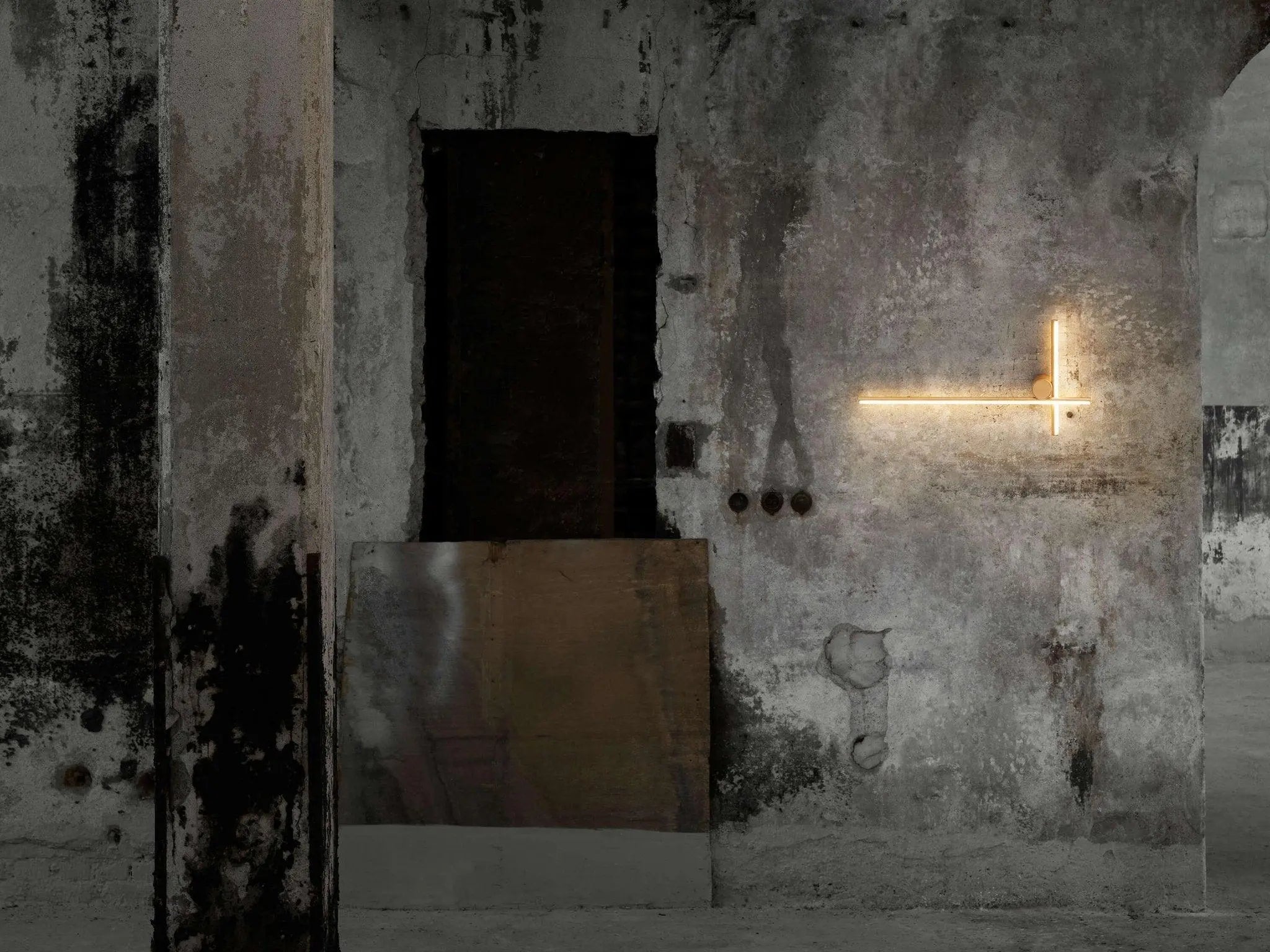 Lampa ścienna COORDINATES 2 srebrny – styl minimalistyczny