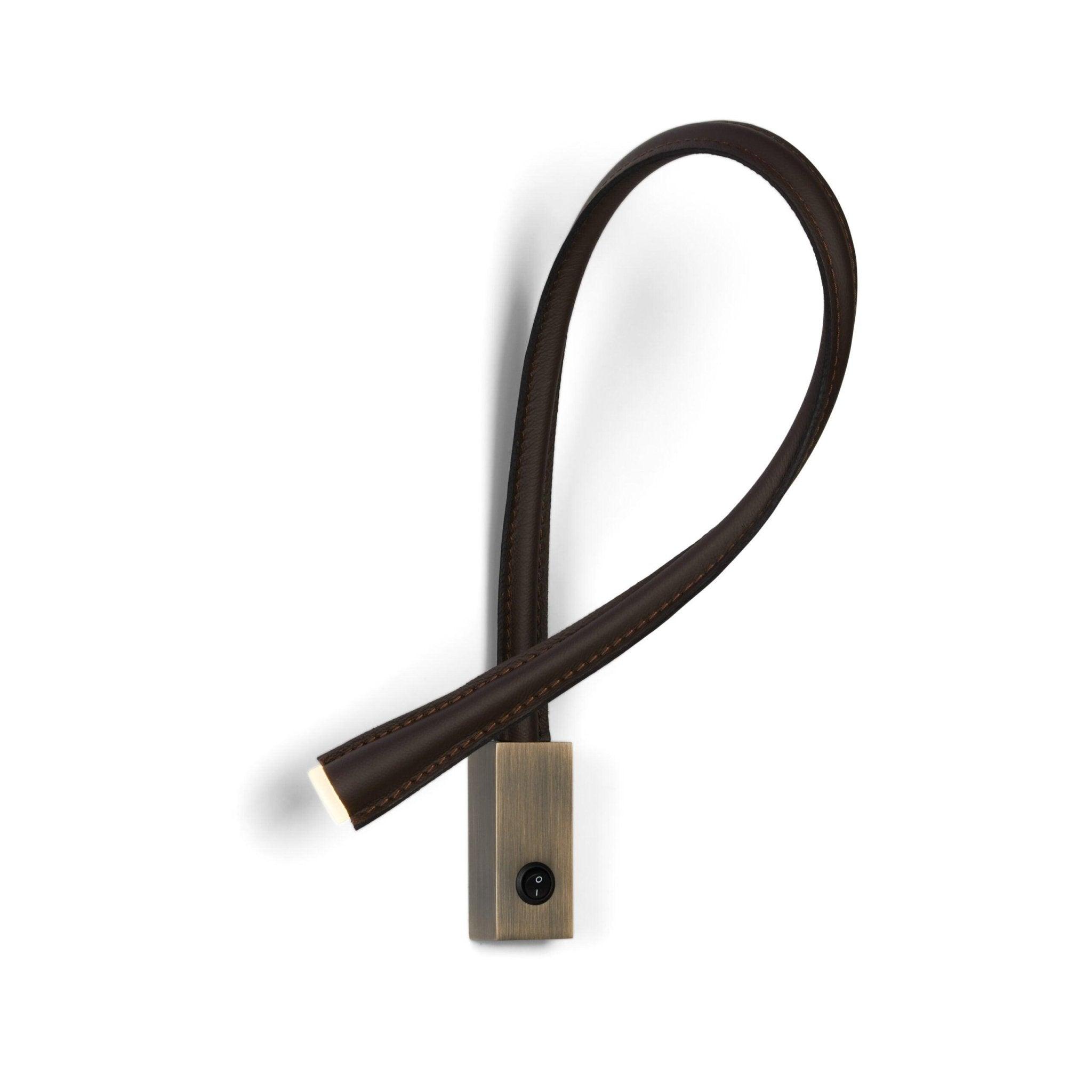 Lampa ścienna FLEXILED czarna skóra Contardi Eye on Design