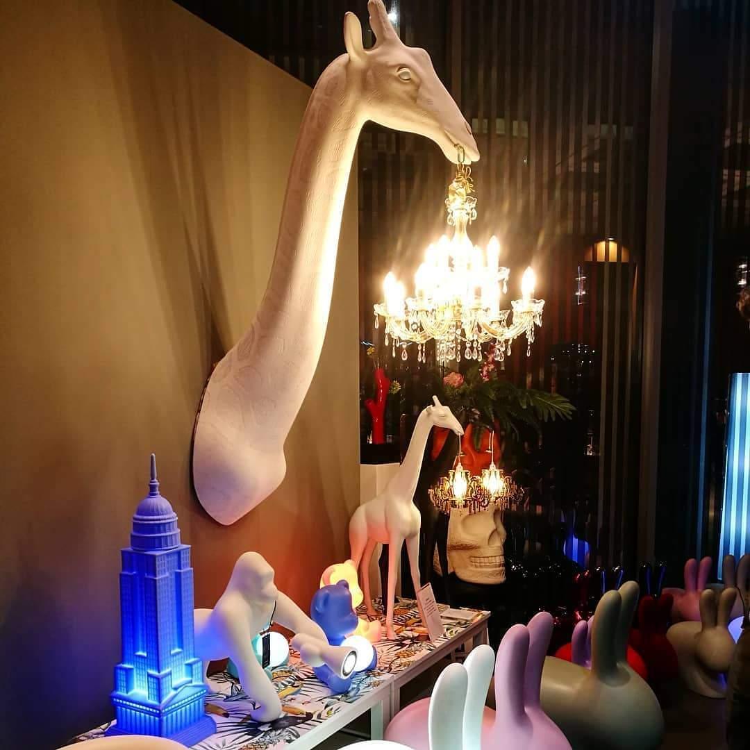 Lampa ścienna GIRAFFE IN LOVE biała Qeeboo Eye on Design