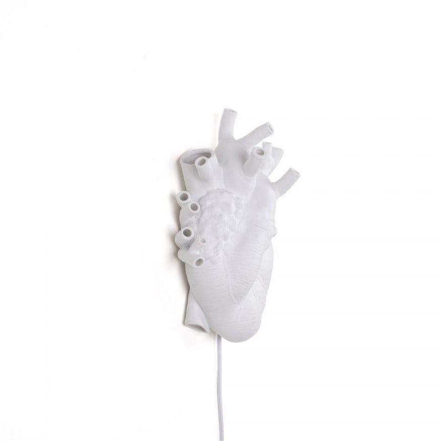 Lampa ścienna HEART biała porcelana Seletti Eye on Design