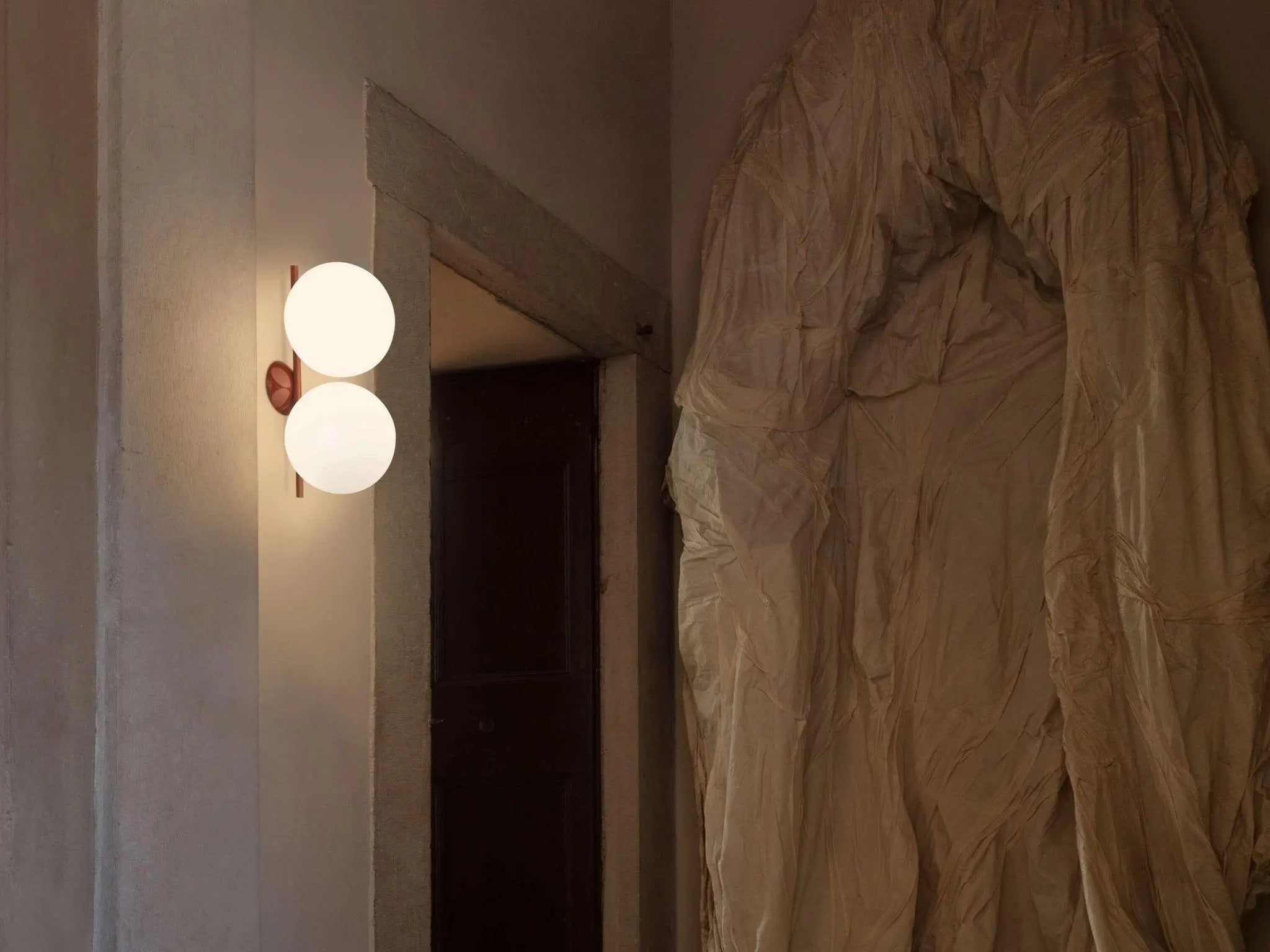 Lampa ścienna IC LIGHTS DOUBLE chromowany – szkło