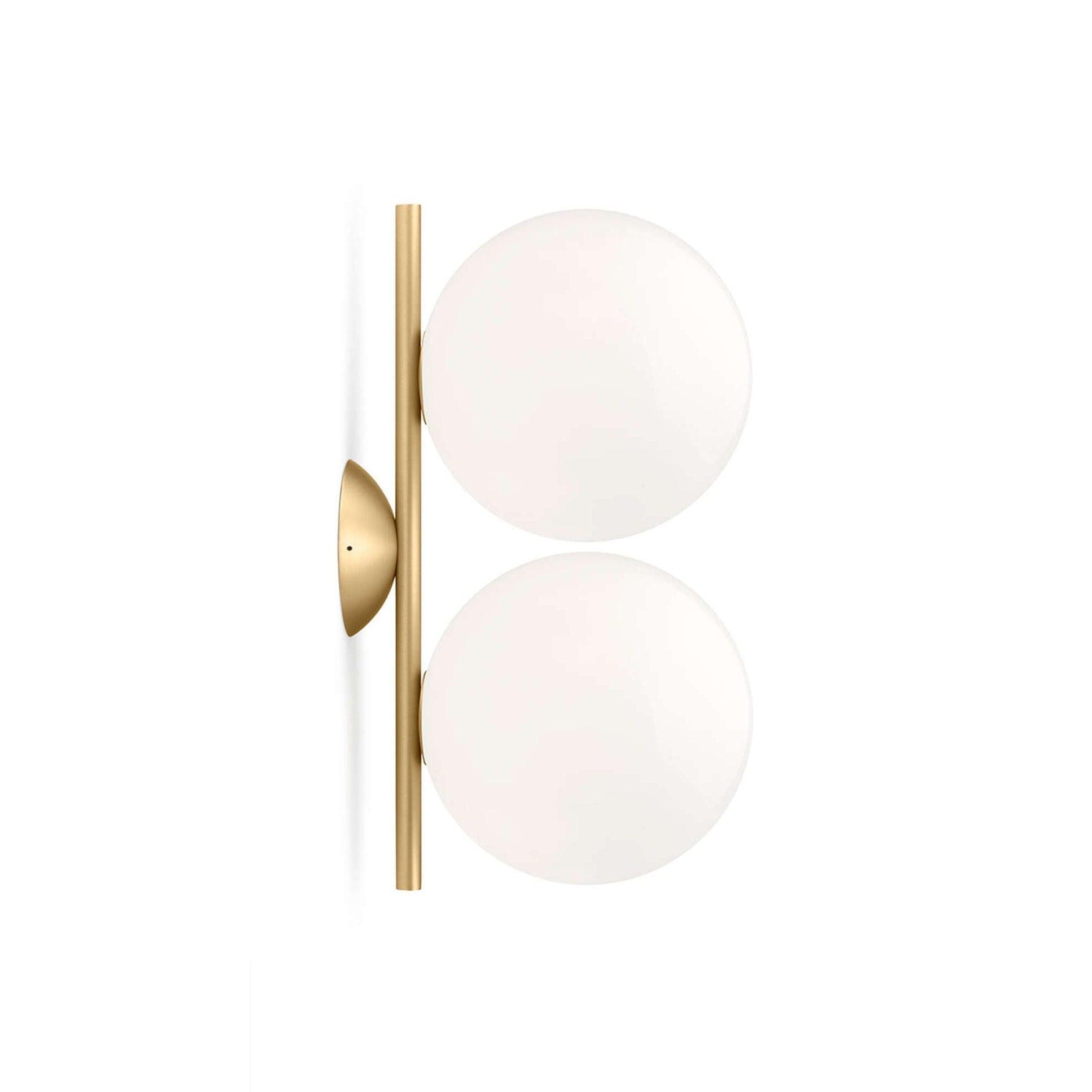 Lampa ścienna IC LIGHTS DOUBLE mosiężny Flos S bez żarówek Eye on Design