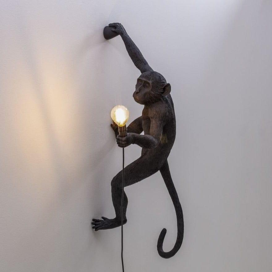 Lampa ścienna MONKEY HANGING - RIGHT czarny Seletti Eye on Design