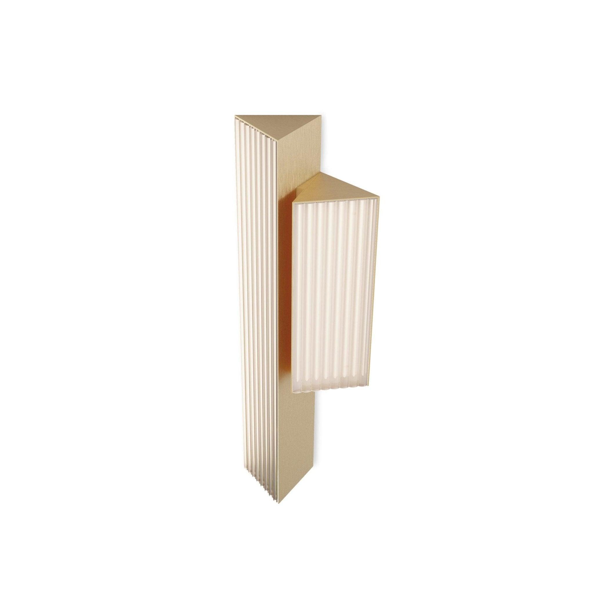 Lampa ścienna STICK DOUBLE satynowy złoty Contardi prawostronna bez opcji ściemniania Eye on Design
