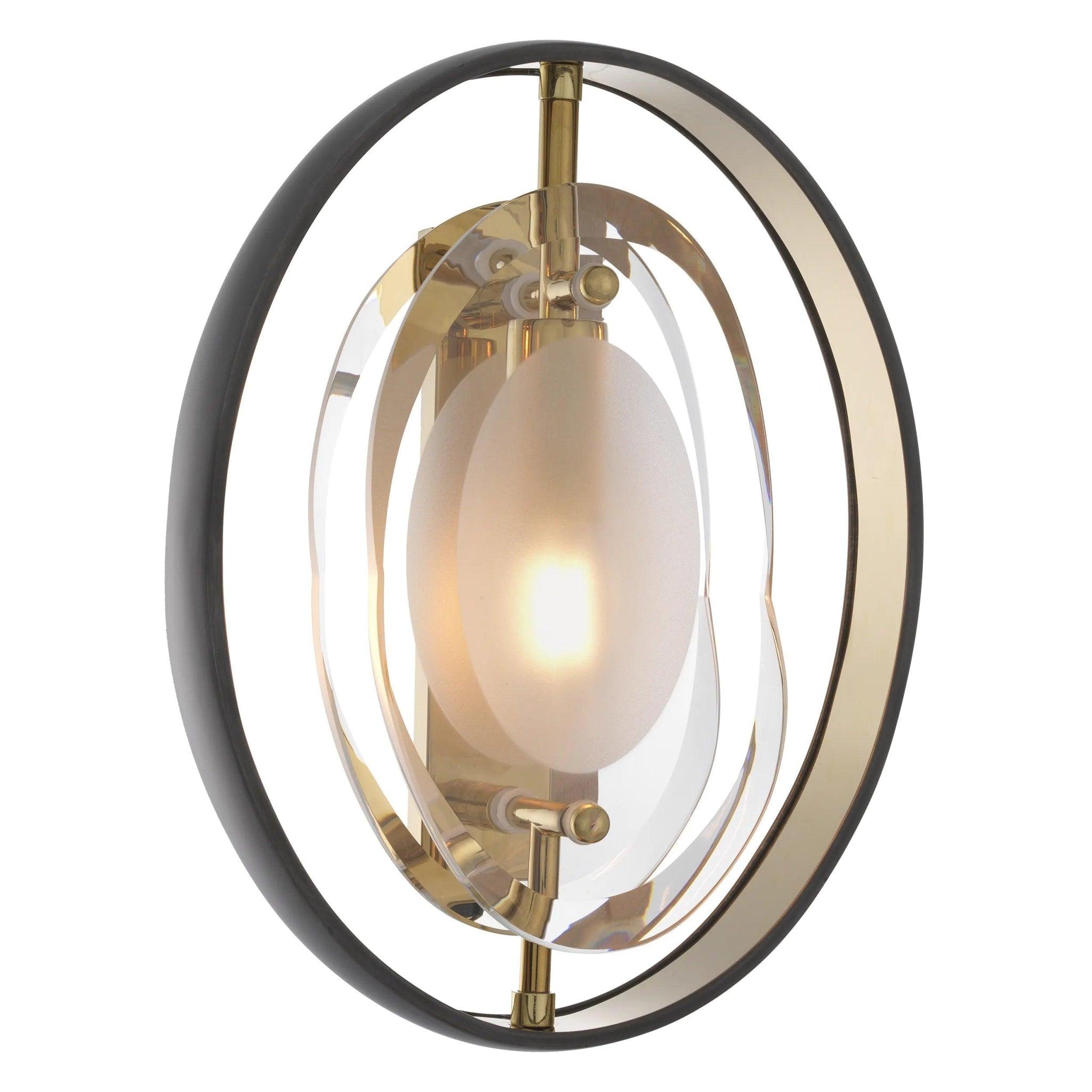 Lampa ścienna VINCENTE czarny ze złotym wykończeniem Eichholtz Eye on Design