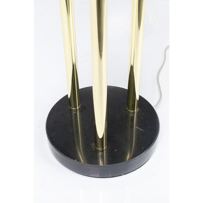 Lampa stołowa AL CAPONE złoty z przydymionym szkłem - Eye on Design