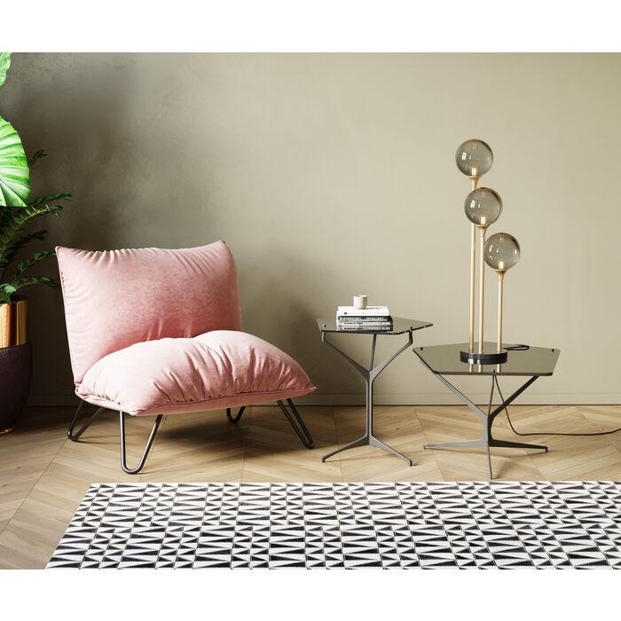 Lampa stołowa AL CAPONE złoty z przydymionym szkłem - Eye on Design