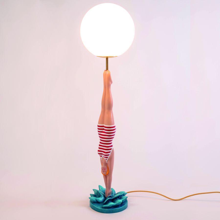 Lampa stołowa DIVER czerwony Seletti Eye on Design