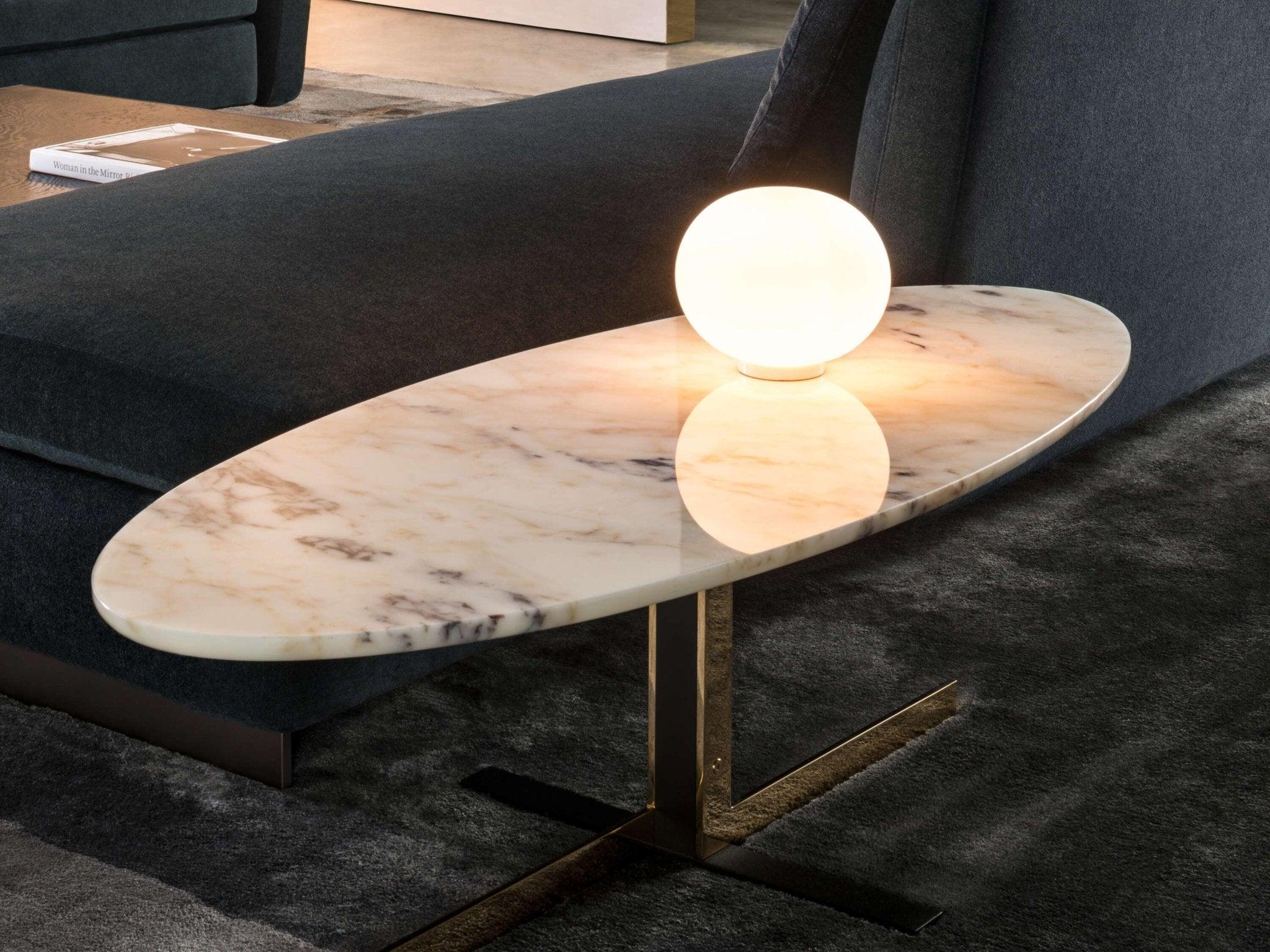 Lampa stołowa GLO-BALL BASIC biały – szkło