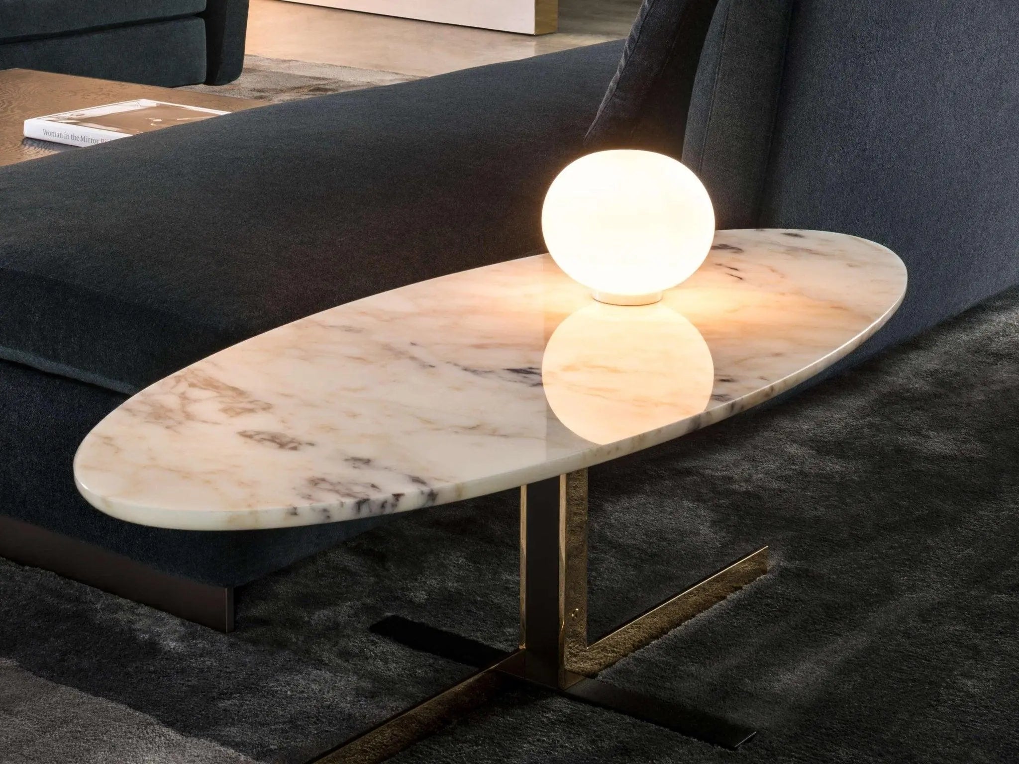 Lampa stołowa GLO-BALL biały – szkło, Flos