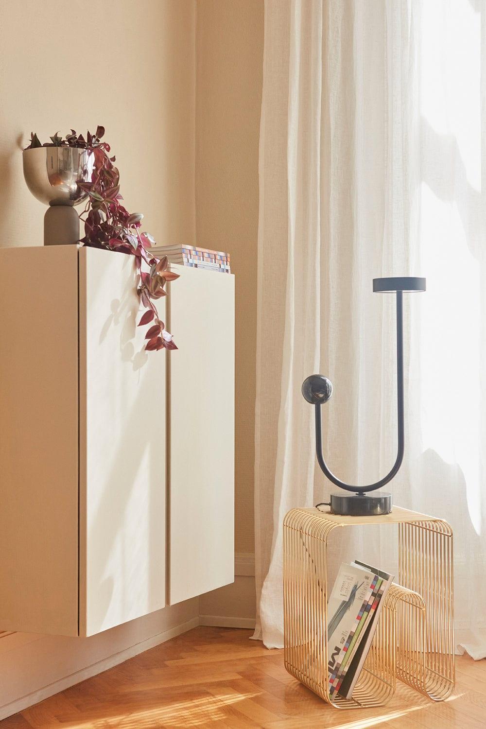 Lampa stołowa GRASIL czarny marmur AYTM Eye on Design