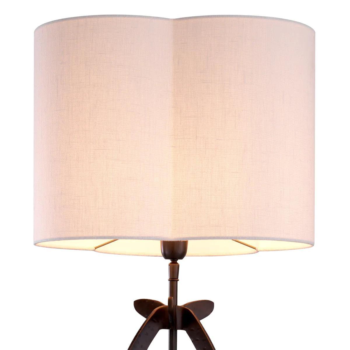 Lampa stołowa LUCIANO czarny z białym kloszem Eichholtz Eye on Design
