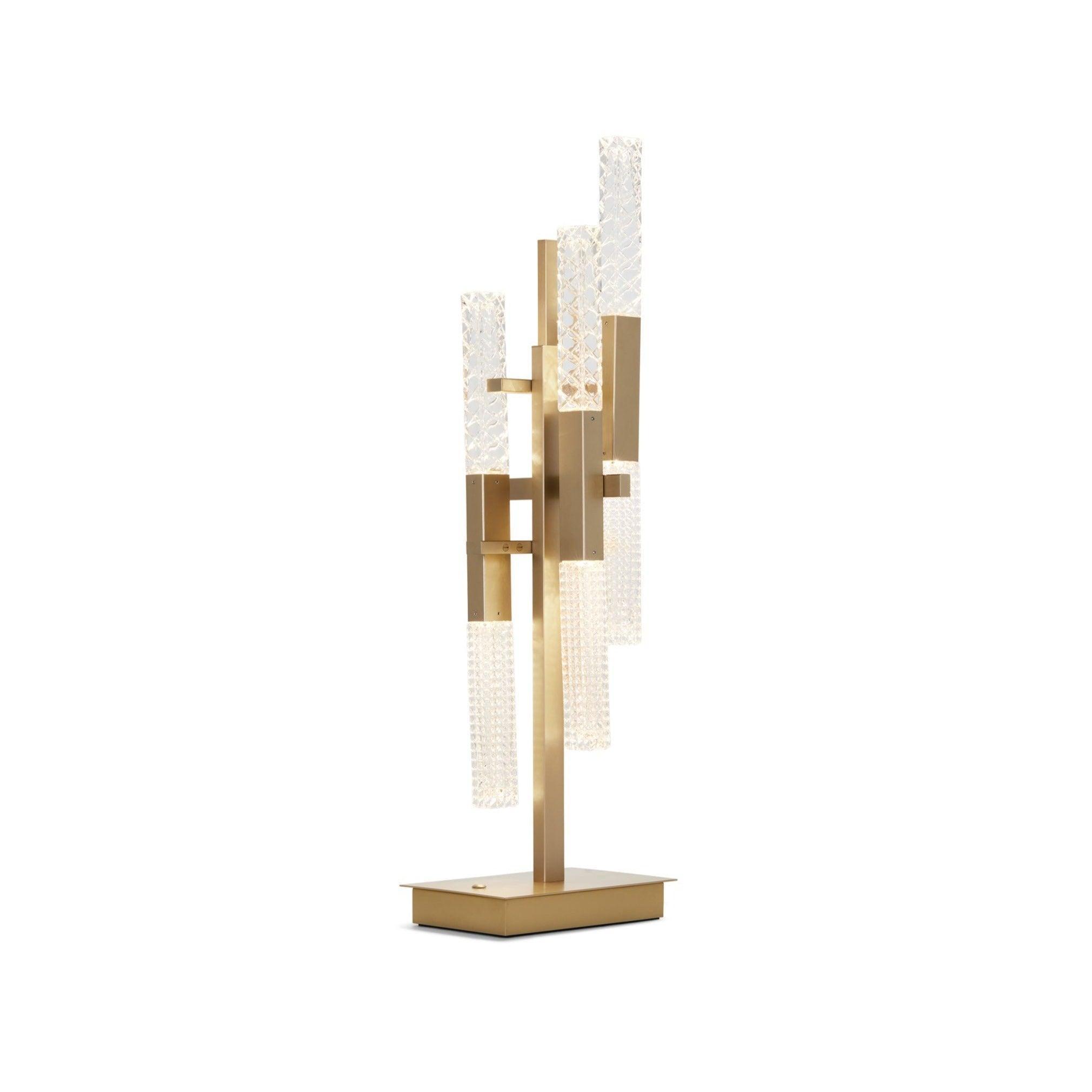 Lampa stołowa MIKADO satynowy mosiądz Contardi Eye on Design