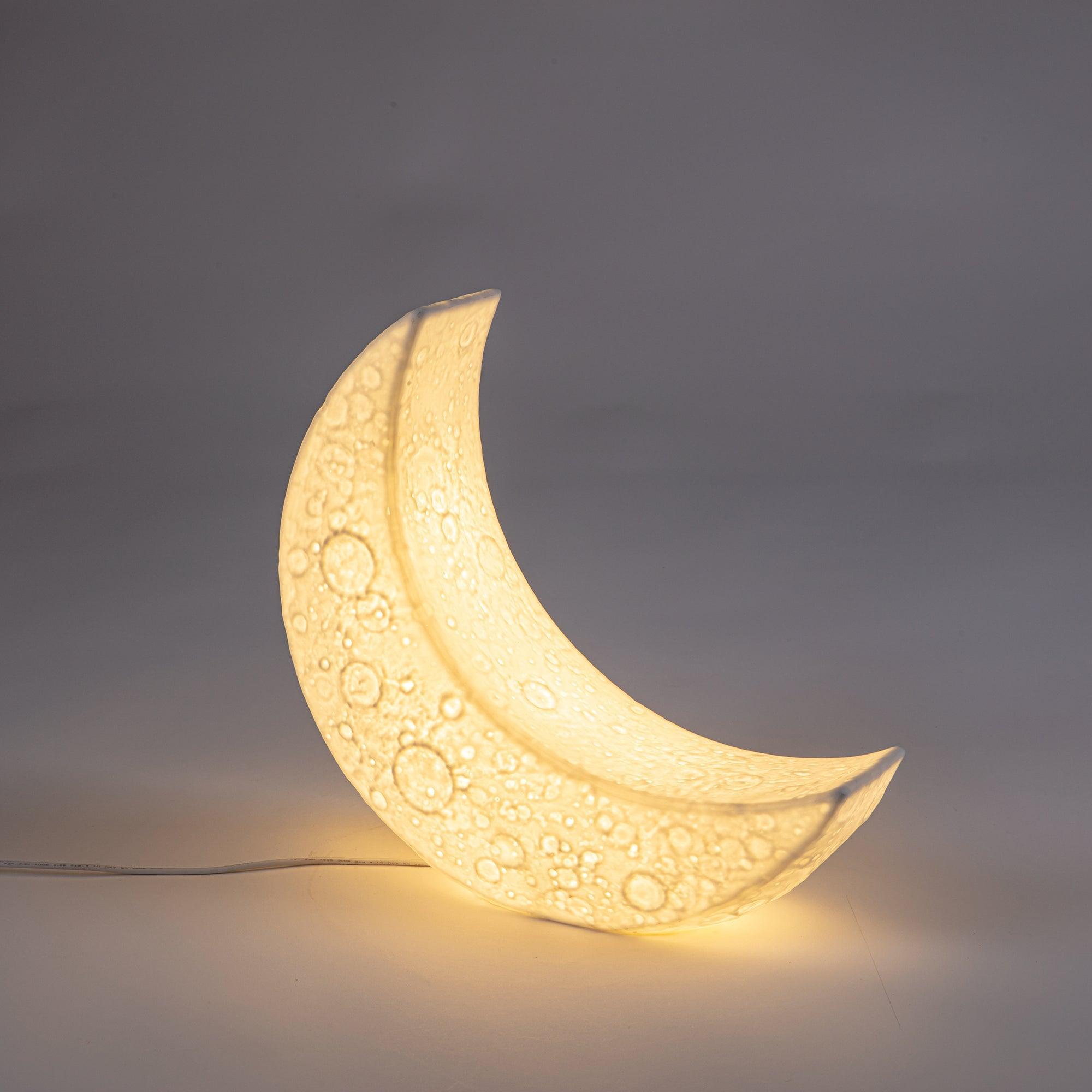 Lampa stołowa MY TINY LITTLE MOON biały Seletti Eye on Design