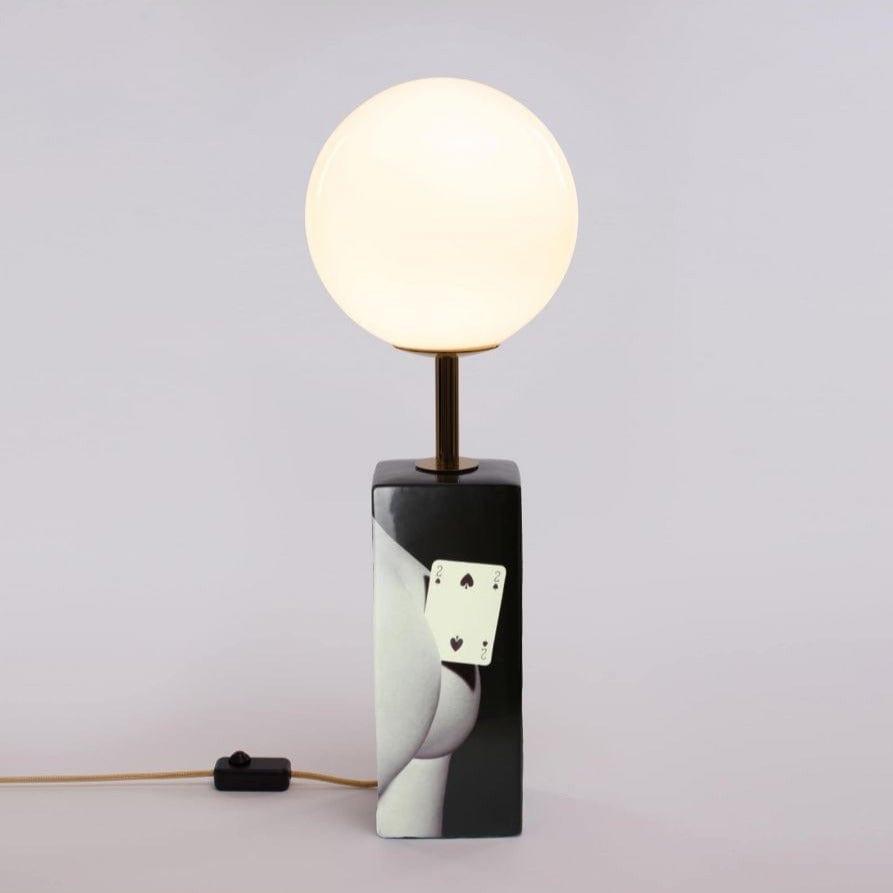 Lampa stołowa TWO OF SPADES czarny Seletti Eye on Design