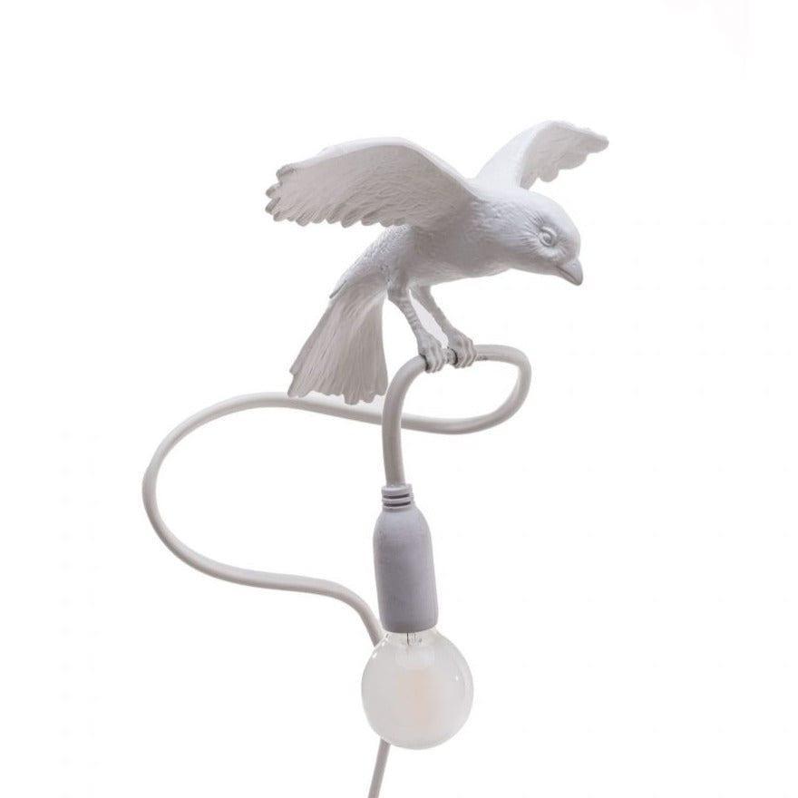 Lampa stołowa z zaciskiem SPARROW CRUISING biały Seletti Eye on Design