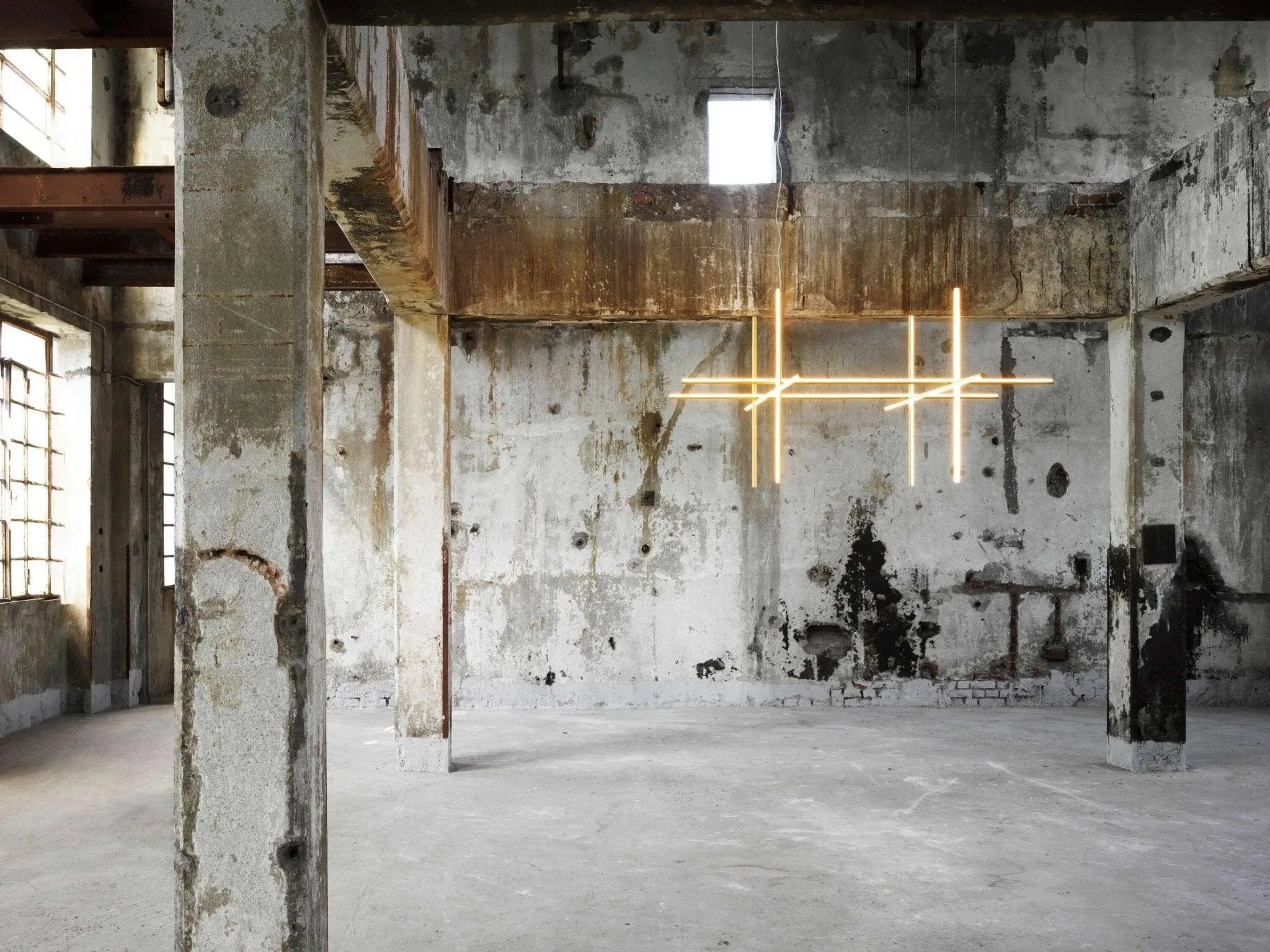 Lampa sufitowa COORDINATES 4 srebrny – styl minimalistyczny