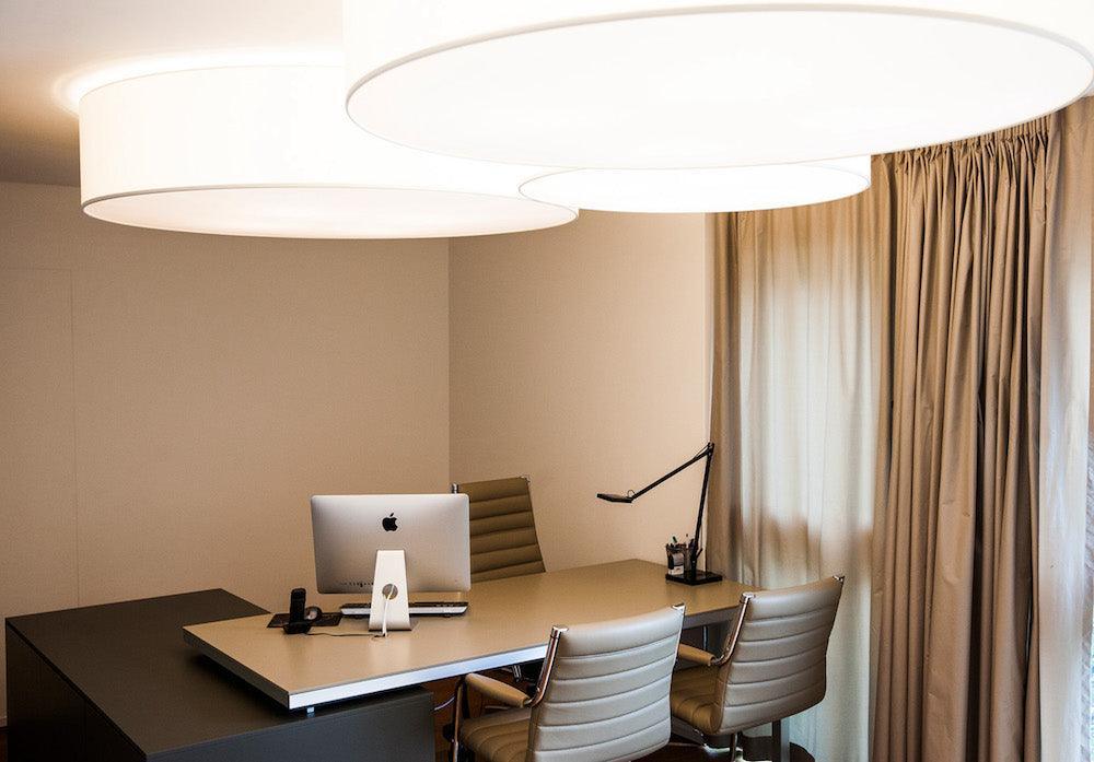 Lampa sufitowa lniana CIRCUS LED biały Contardi Eye on Design