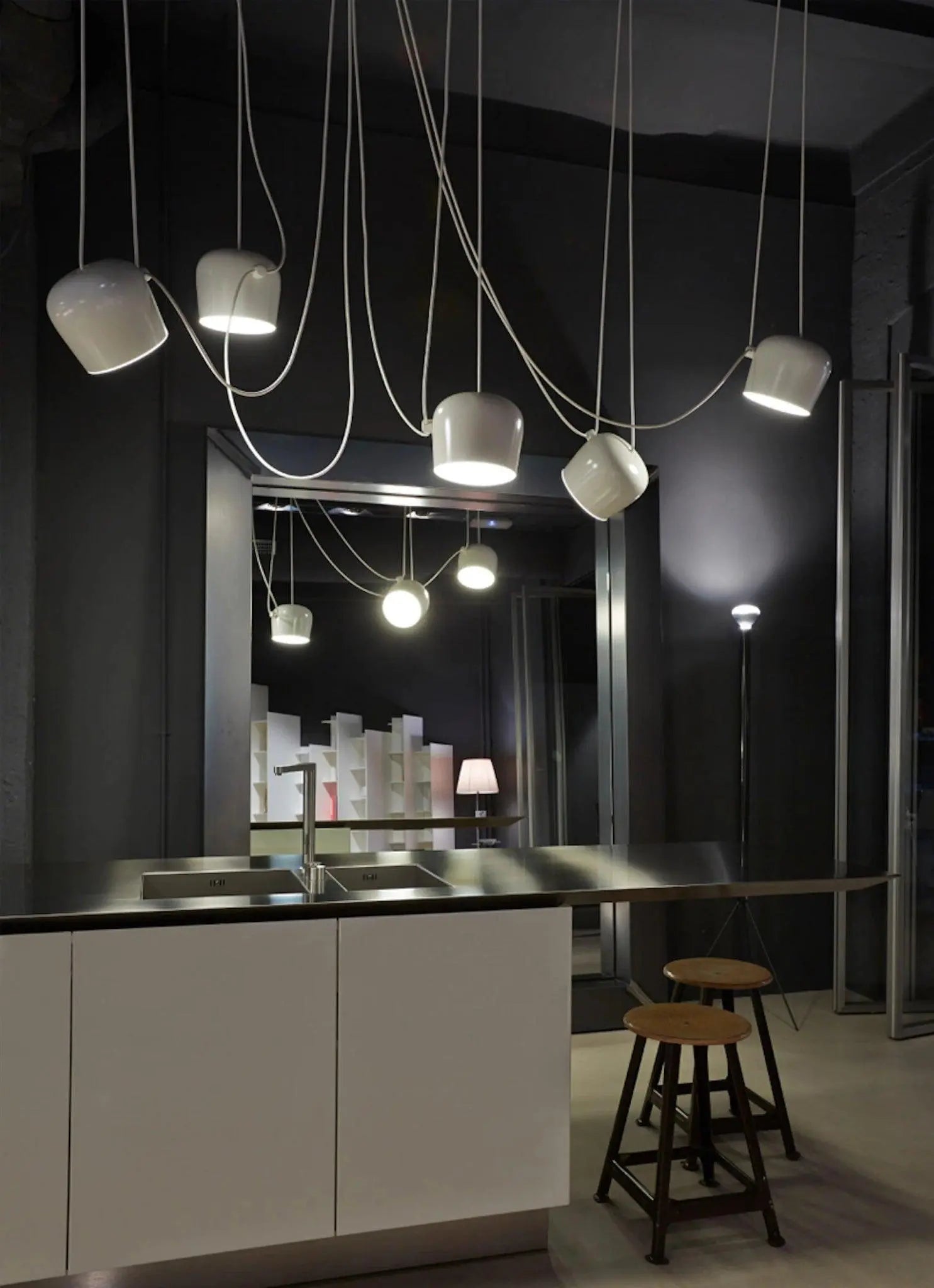 Lampa wisząca AIM biały, marka Flos