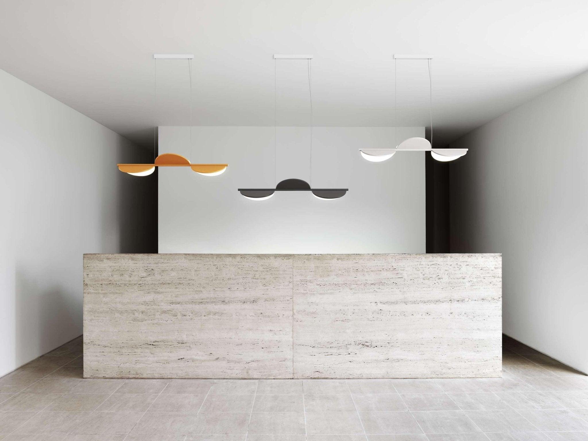 Lampa wisząca ALMENDRA LINEAR biały – styl nowoczesny