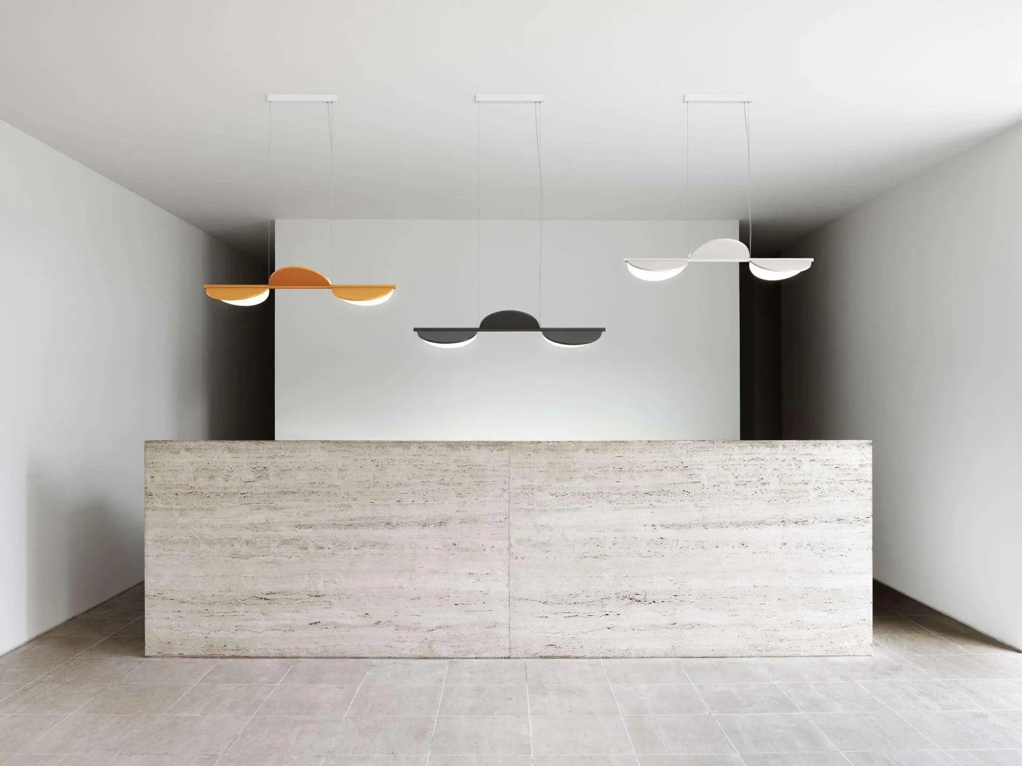 Lampa wisząca ALMENDRA LINEAR niebieski – styl nowoczesny