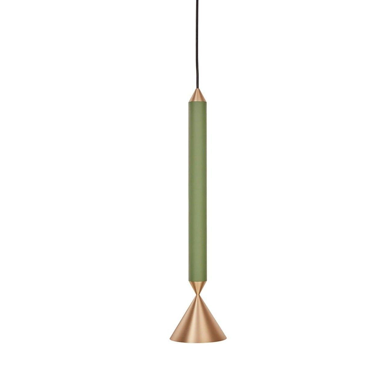 Lampa wisząca APOLLO zielony z mosiężnym wykończeniem Pholc Eye on Design