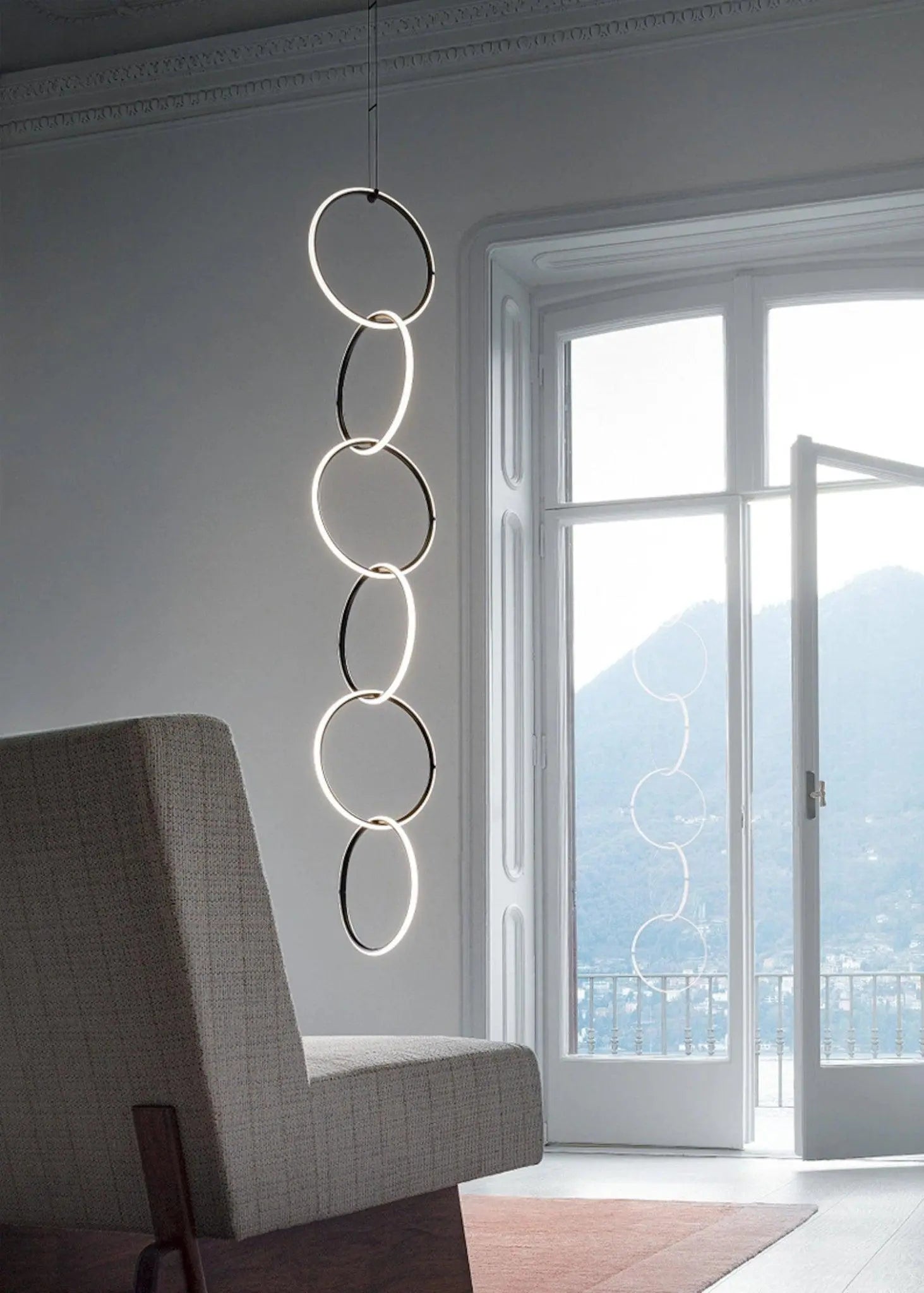 Lampa wisząca ARRANGEMENTS okrąg – styl minimalistyczny