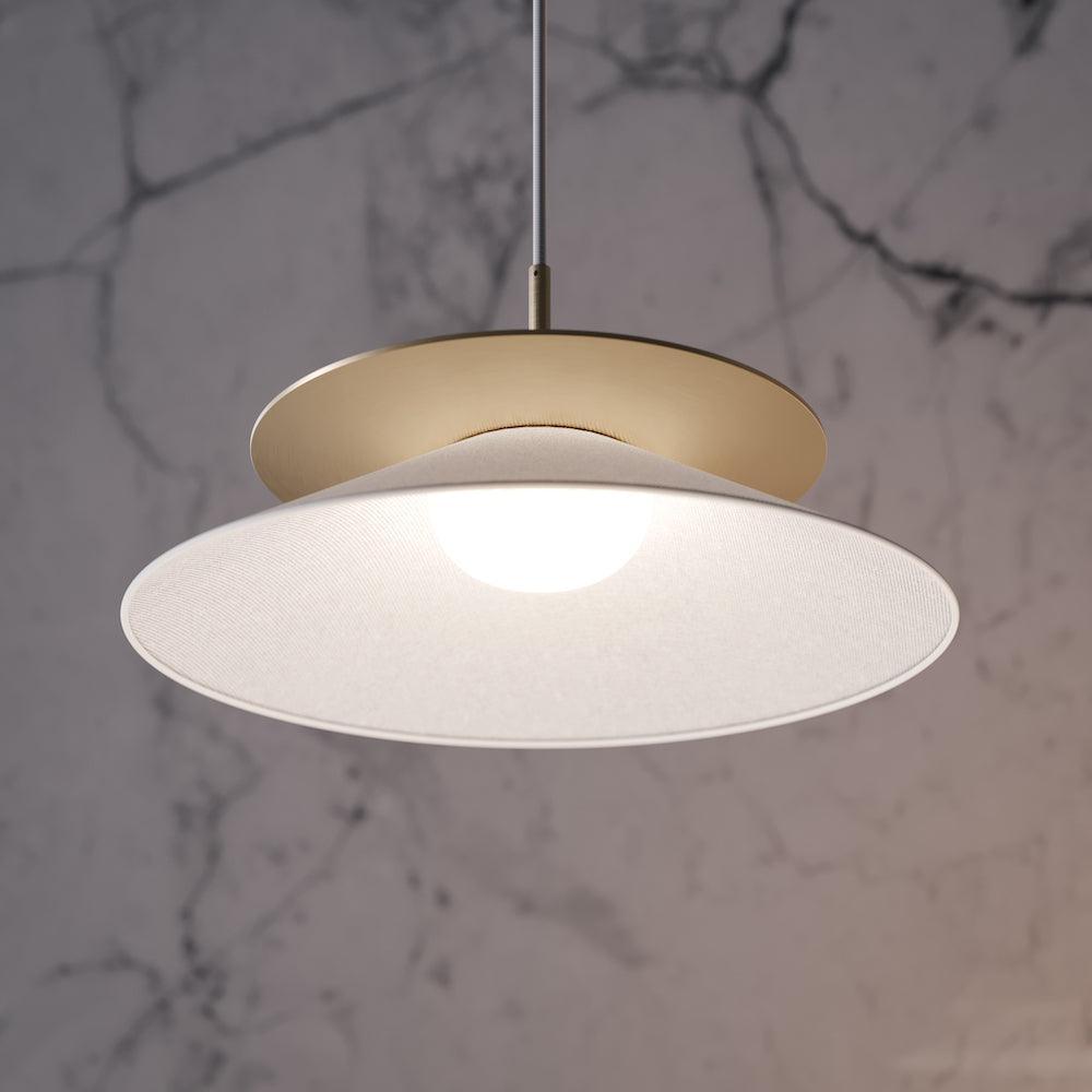 Lampa wisząca ASIA biały ze szczotkowanym brązem Contardi Eye on Design