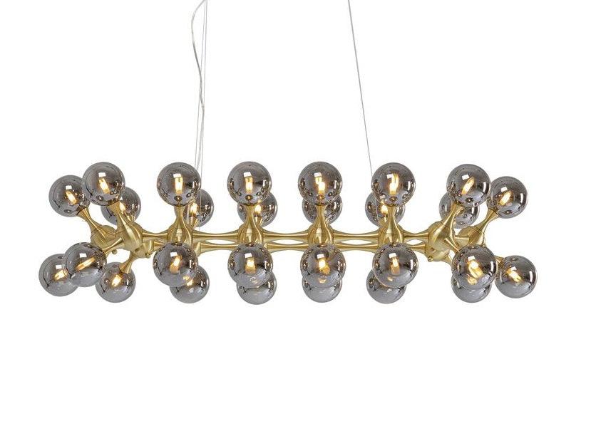 Lampa wisząca ATOMIC BALLS złoty z dymionym szkłem – Kare Design