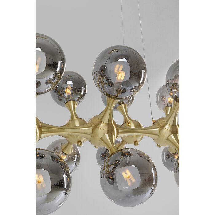 Lampa wisząca ATOMIC BALLS złoty z dymionym szkłem, marka Kare Design