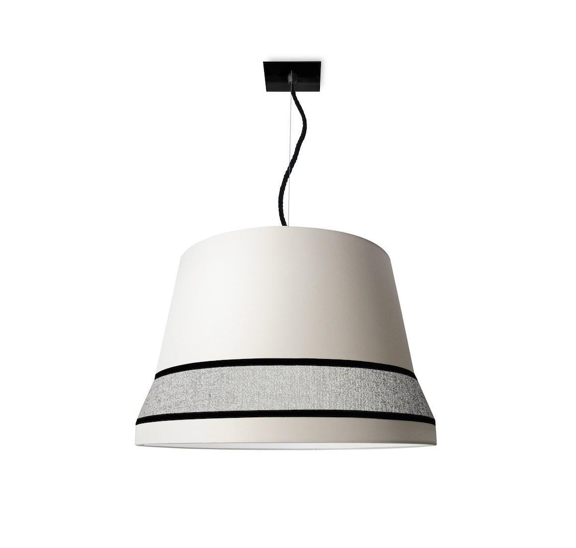 Lampa wisząca AUDREY biały z czarnym wykończeniem Contardi Eye on Design